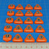 Premium Printed Multi-Target Token Set Compatible with BattleTech (20)