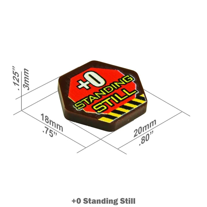 Premium Printed Standing Still +0 Movement Tokens (10)