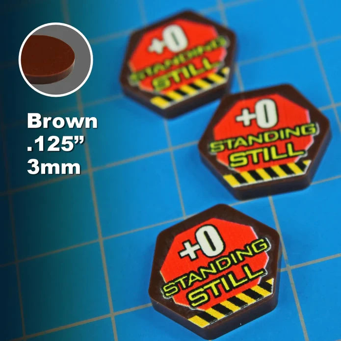 Premium Printed Standing Still +0 Movement Tokens (10)