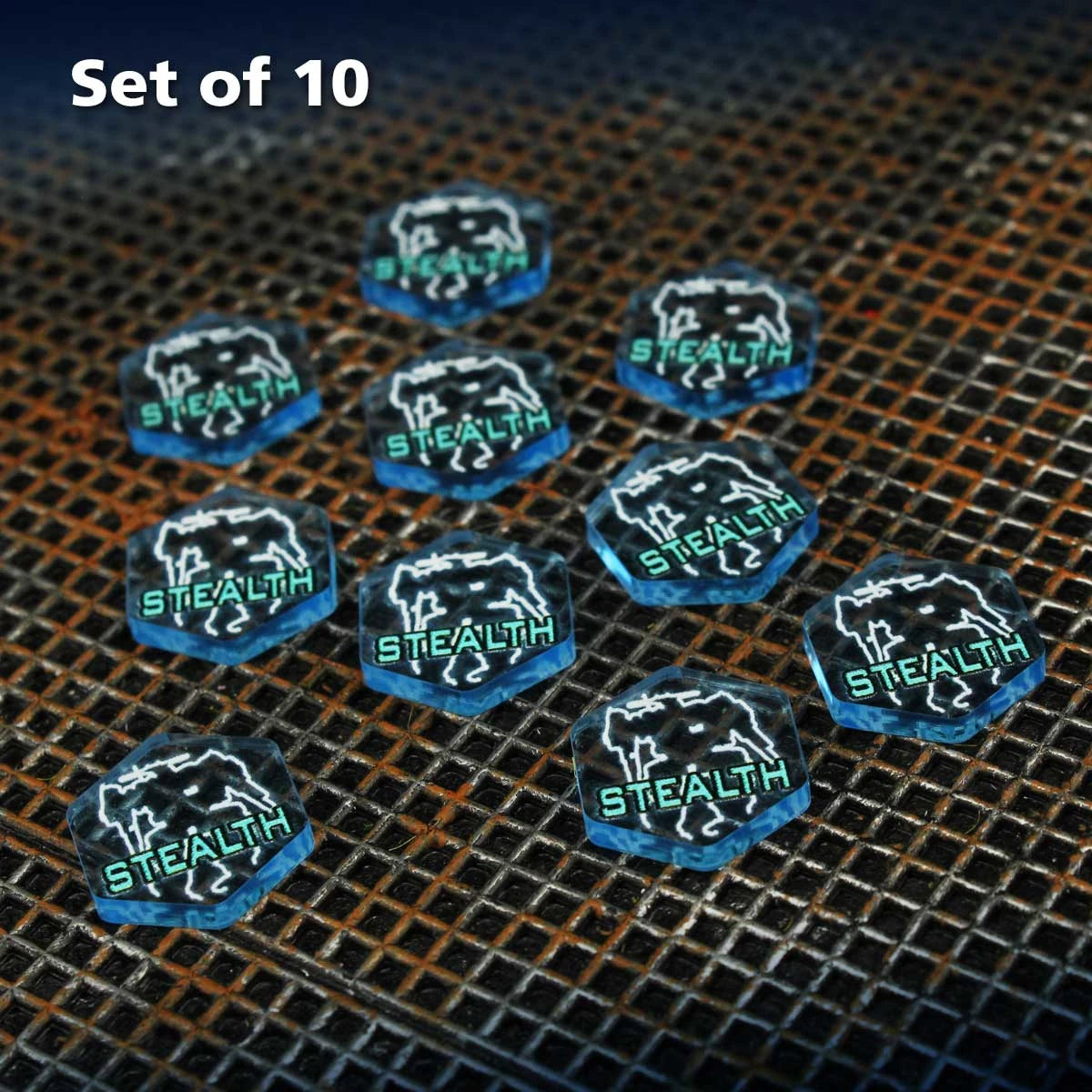 Premium Printed Mecha Stealth Tokens (10)