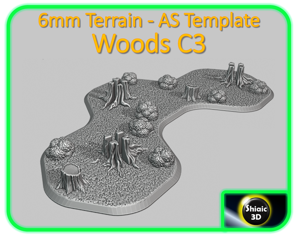 Alpha Strike Terrain Template - Woods