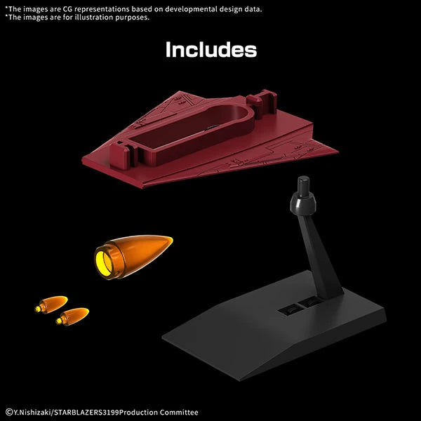 Yamato Model Kit: Mecha Collection - United Nations Cosmo Force BBY-01 Space Battleship Yamato 3199