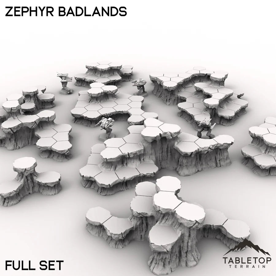 HEXTECH Zephyr Badlands Map Hill Set