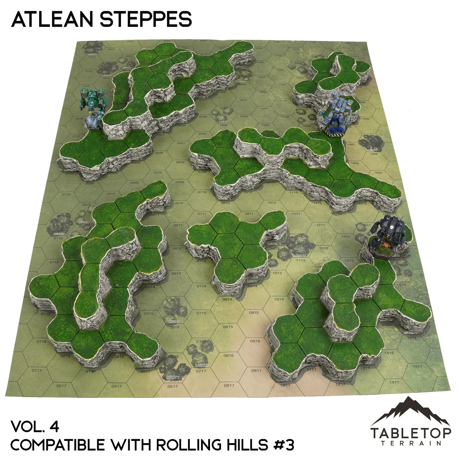 Rolling Hills #3 Compatible Map Hill Sets - Atlean Steppes