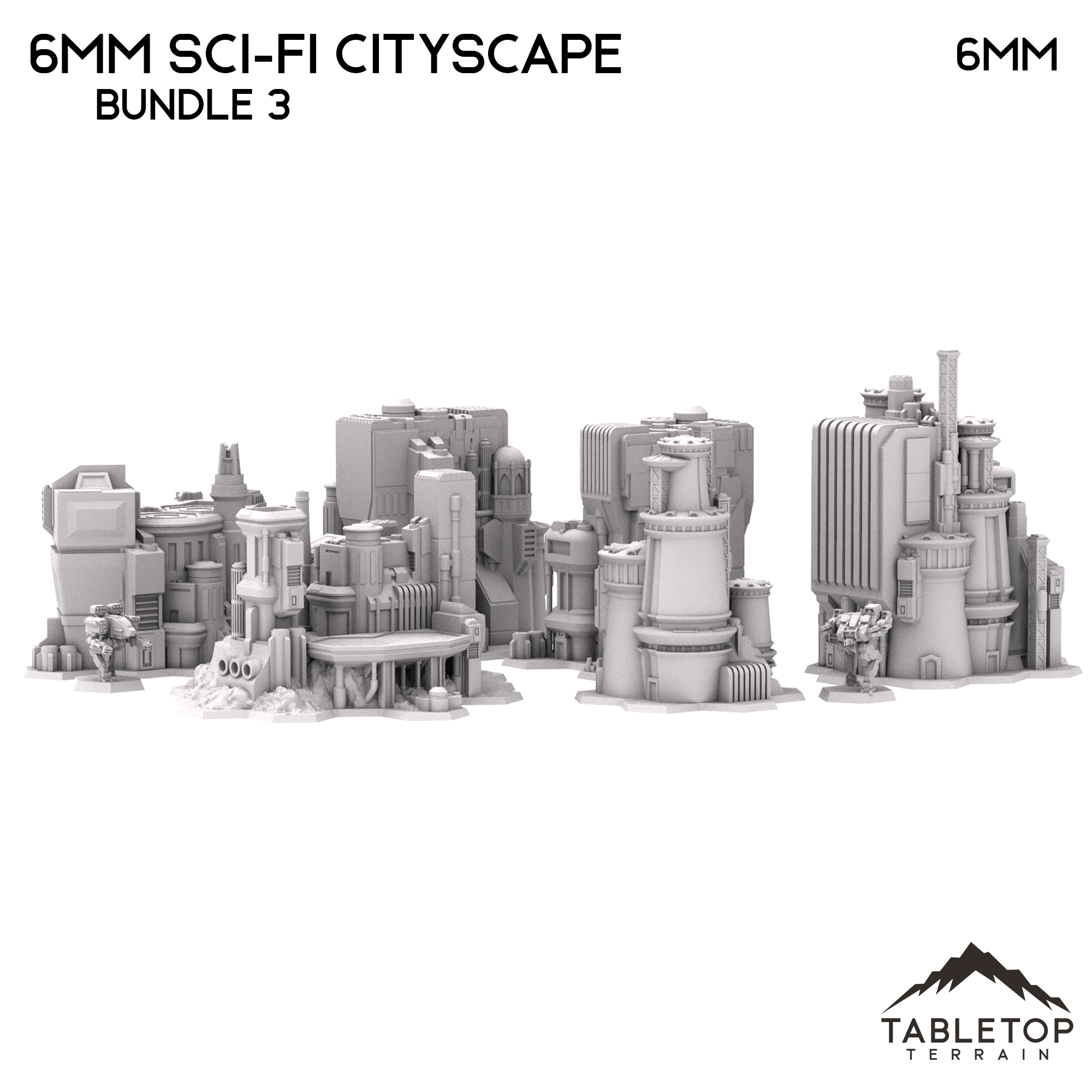 6mm Sci-Fi Cityscape Bundle 3