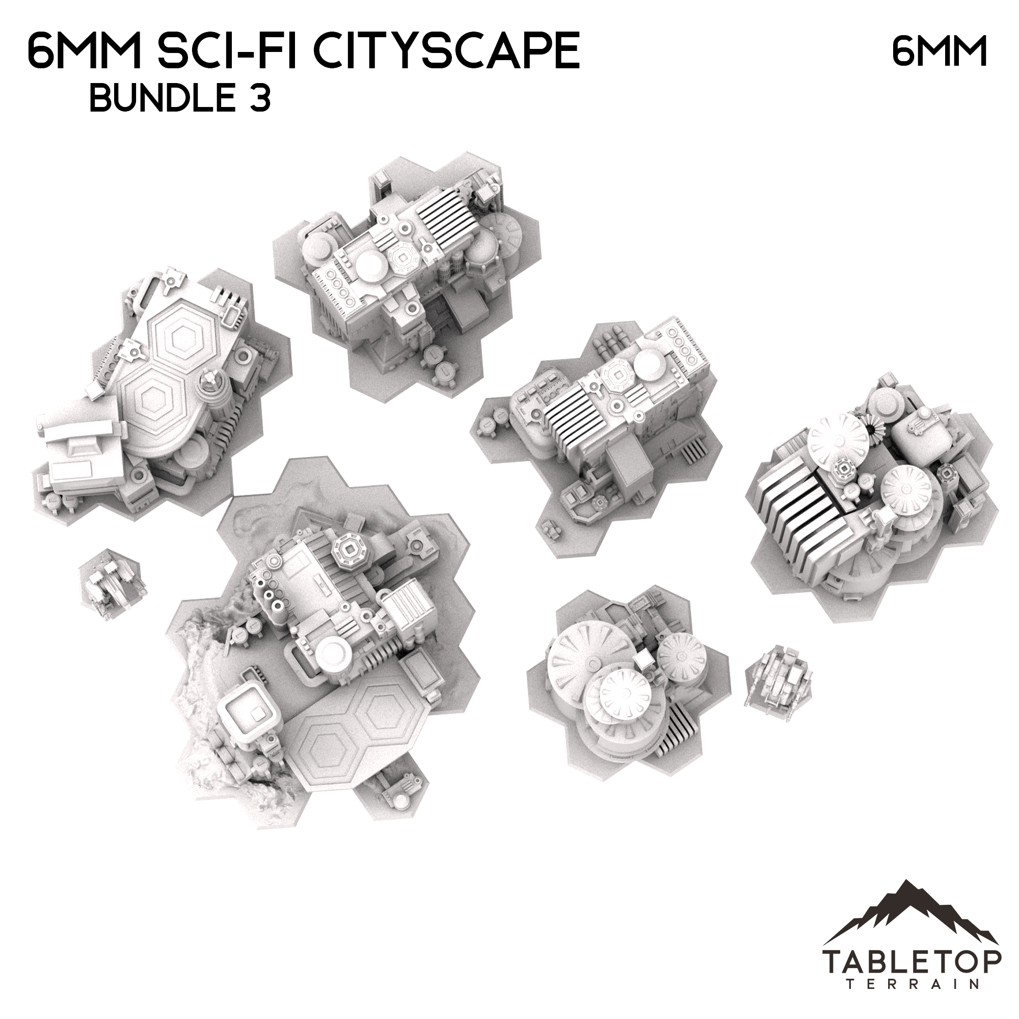 6mm Sci-Fi Cityscape Bundle 3