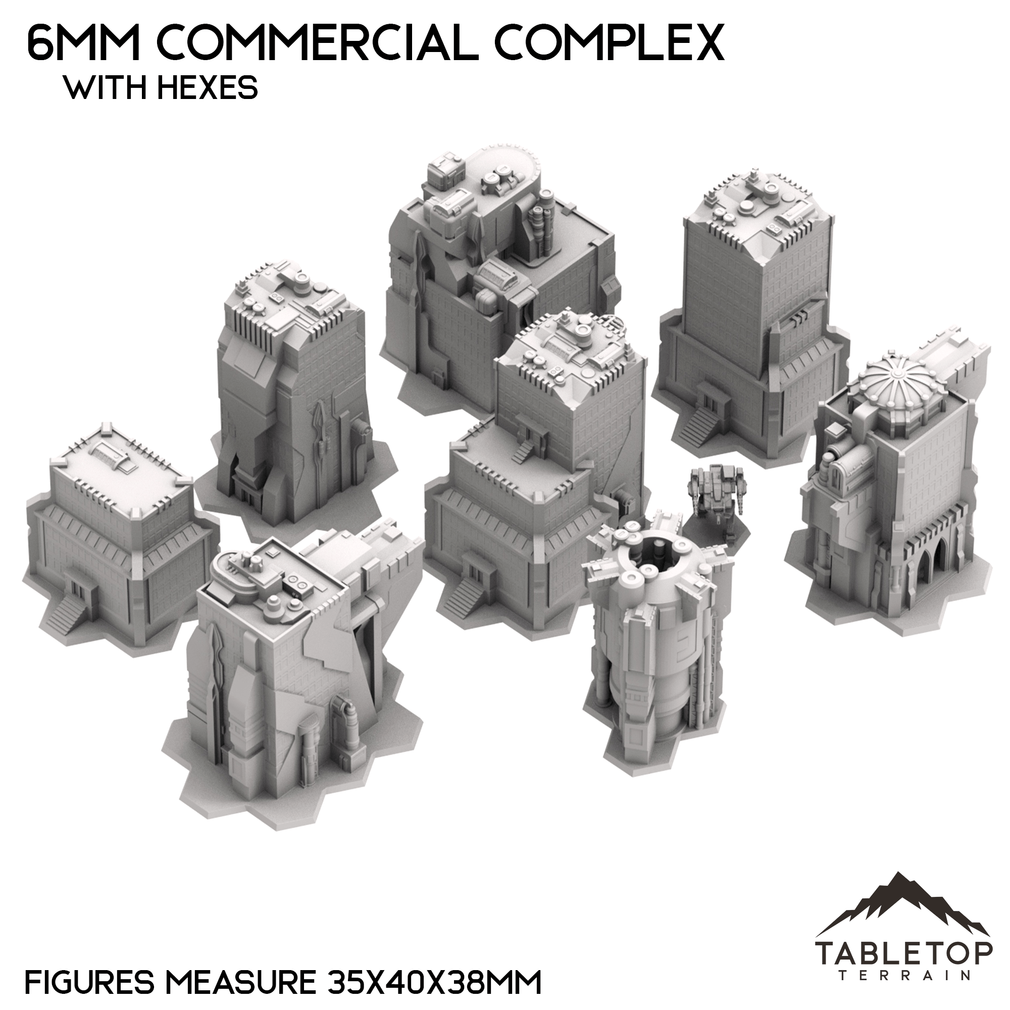 6mm Sci-Fi Commercial Complex Bundle 1