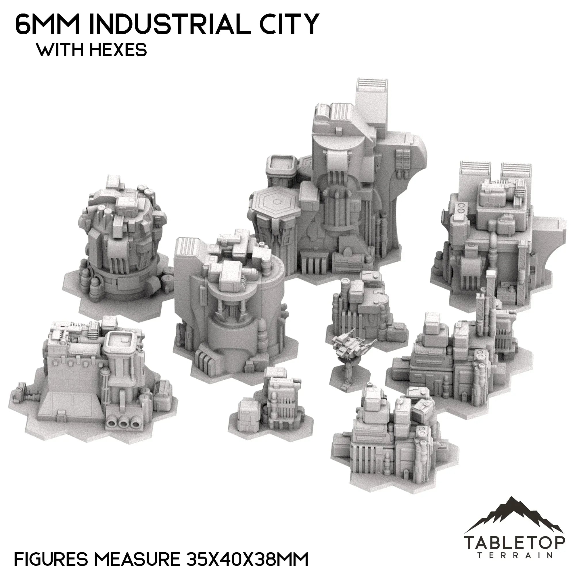 6mm Sci-Fi Industrial City Bundle 1