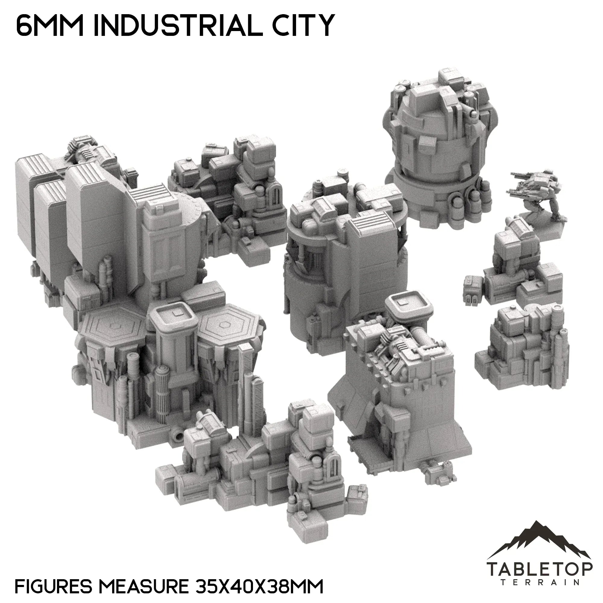 6mm Sci-Fi Industrial City Bundle 1
