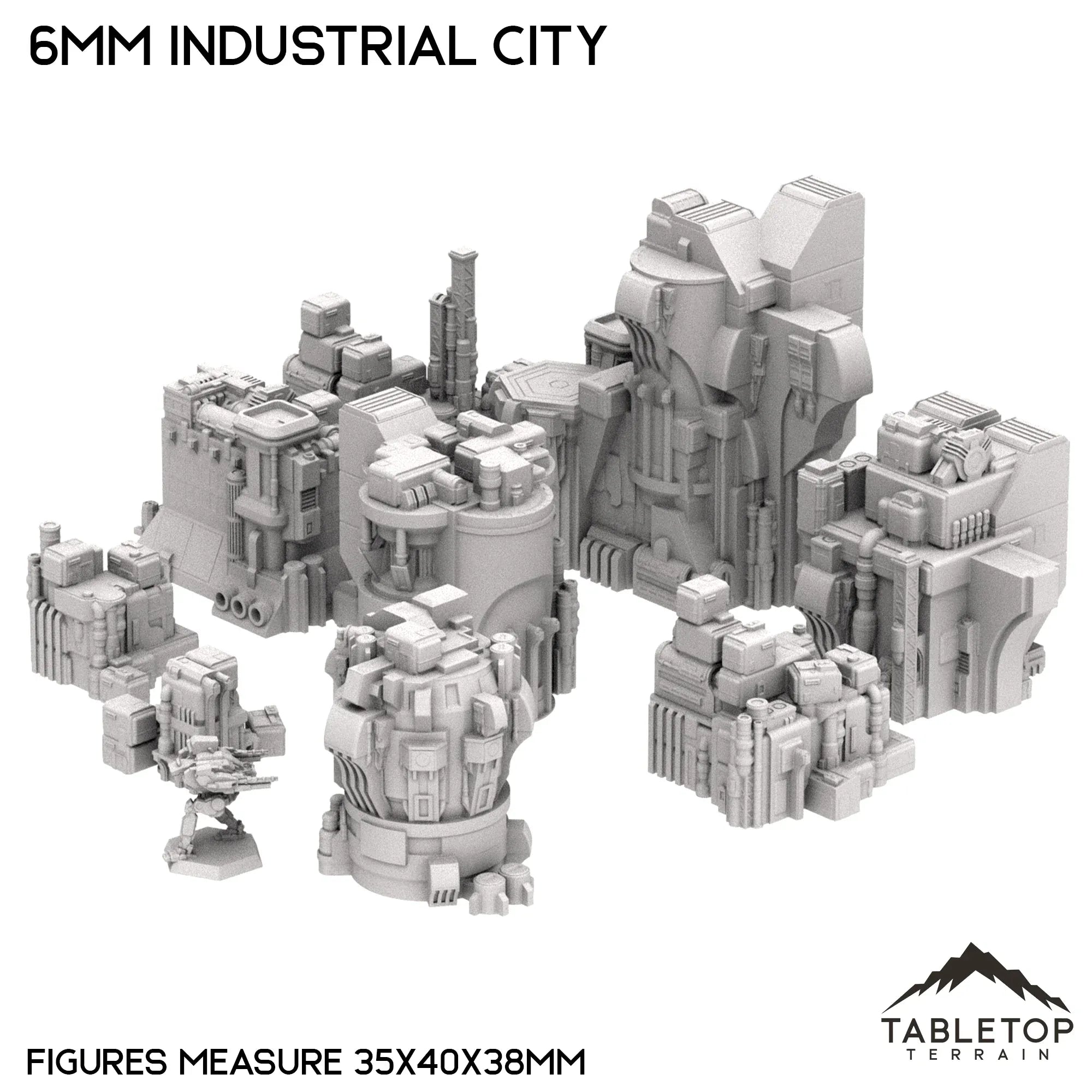 6mm Sci-Fi Industrial City Bundle 1