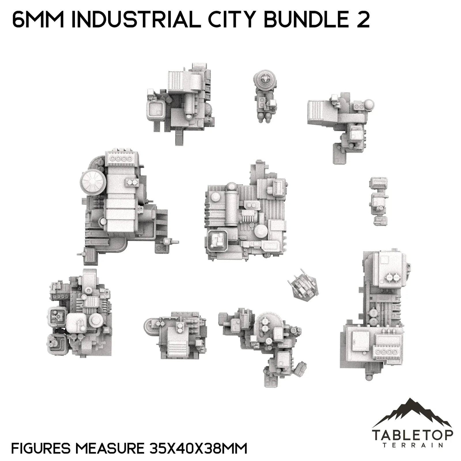 6mm Sci-Fi Industrial City Bundle 2