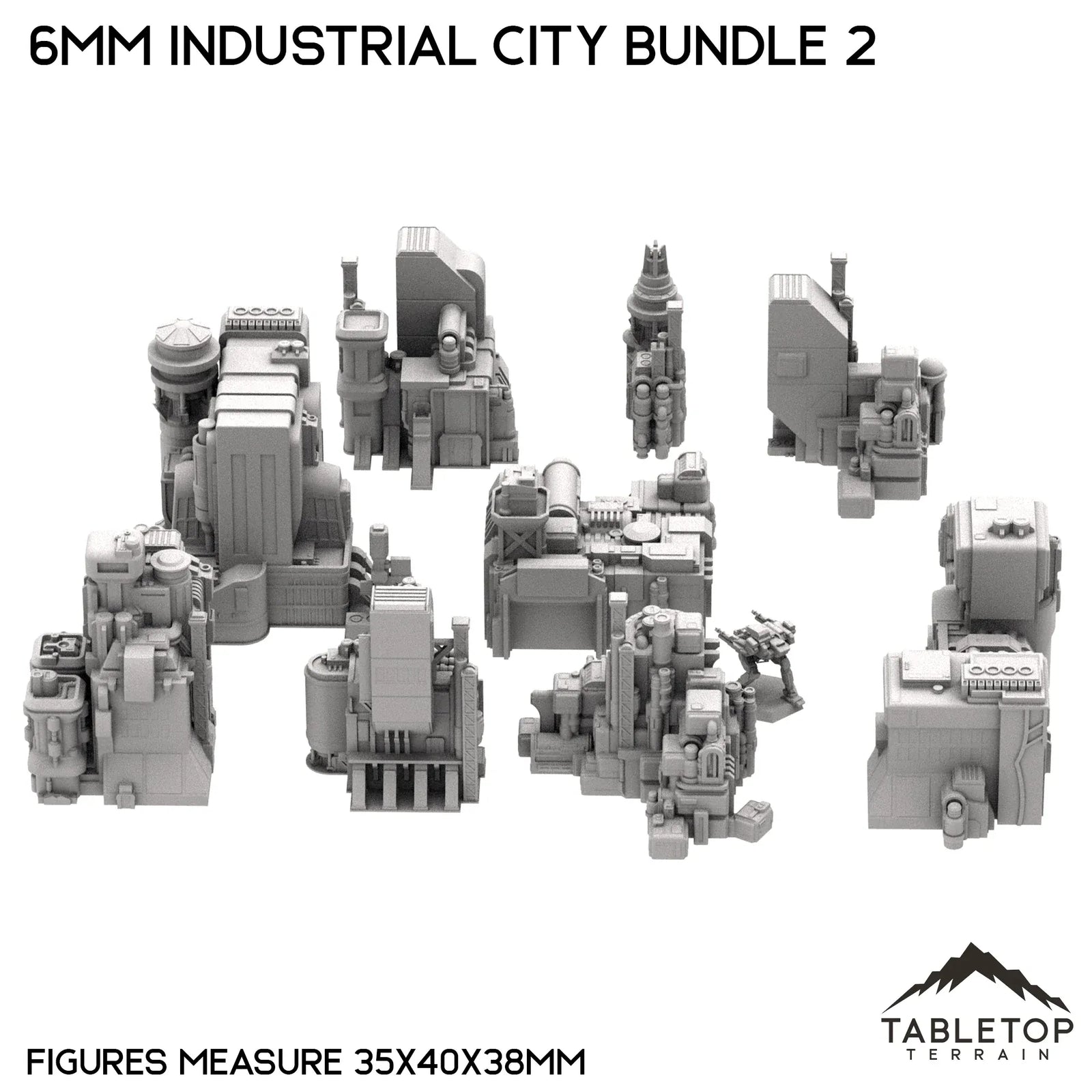6mm Sci-Fi Industrial City Bundle 2