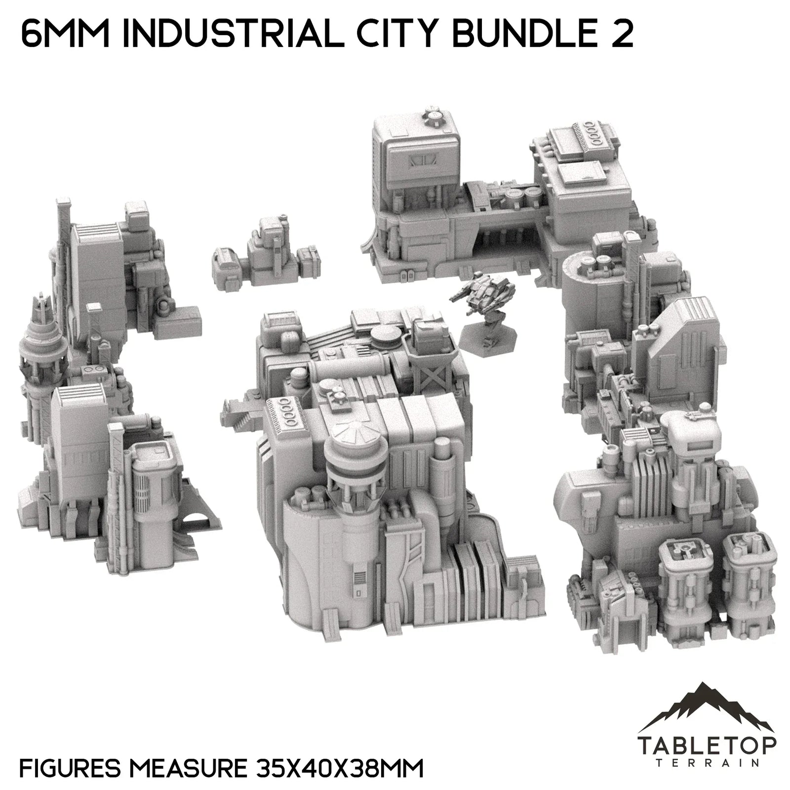 6mm Sci-Fi Industrial City Bundle 2