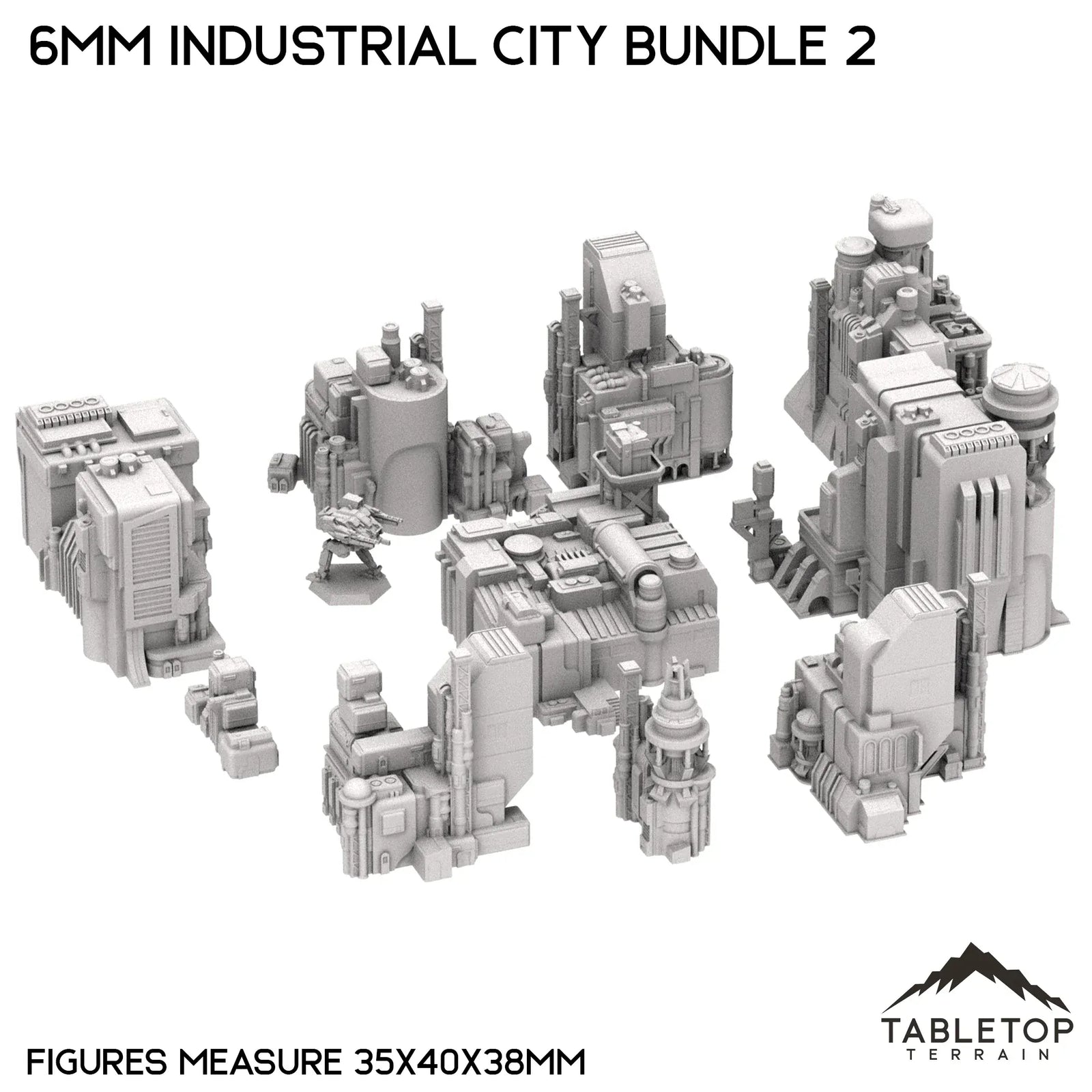 6mm Sci-Fi Industrial City Bundle 2