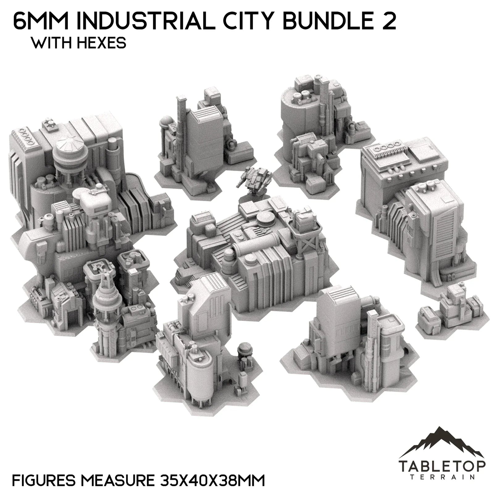 6mm Sci-Fi Industrial City Bundle 2