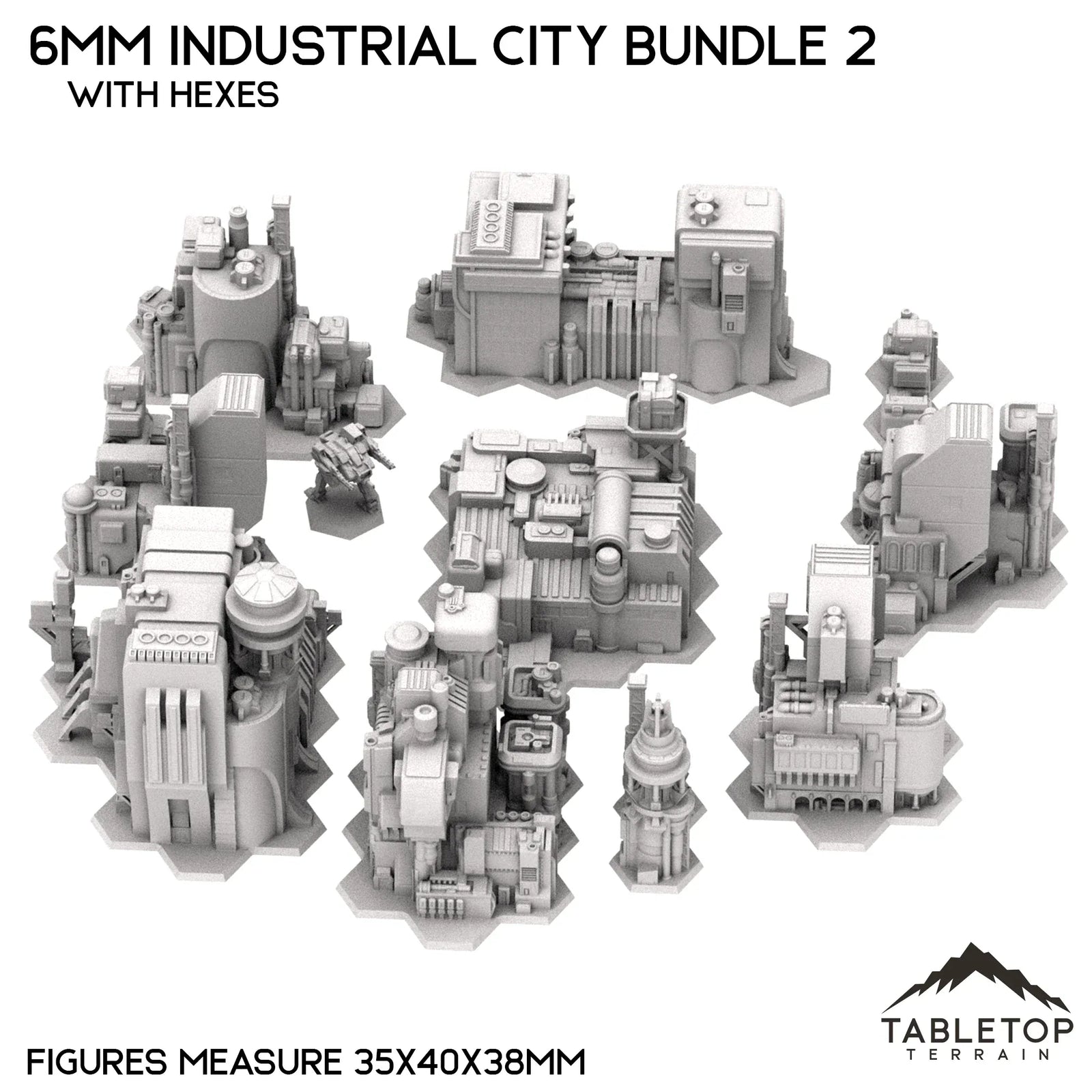 6mm Sci-Fi Industrial City Bundle 2