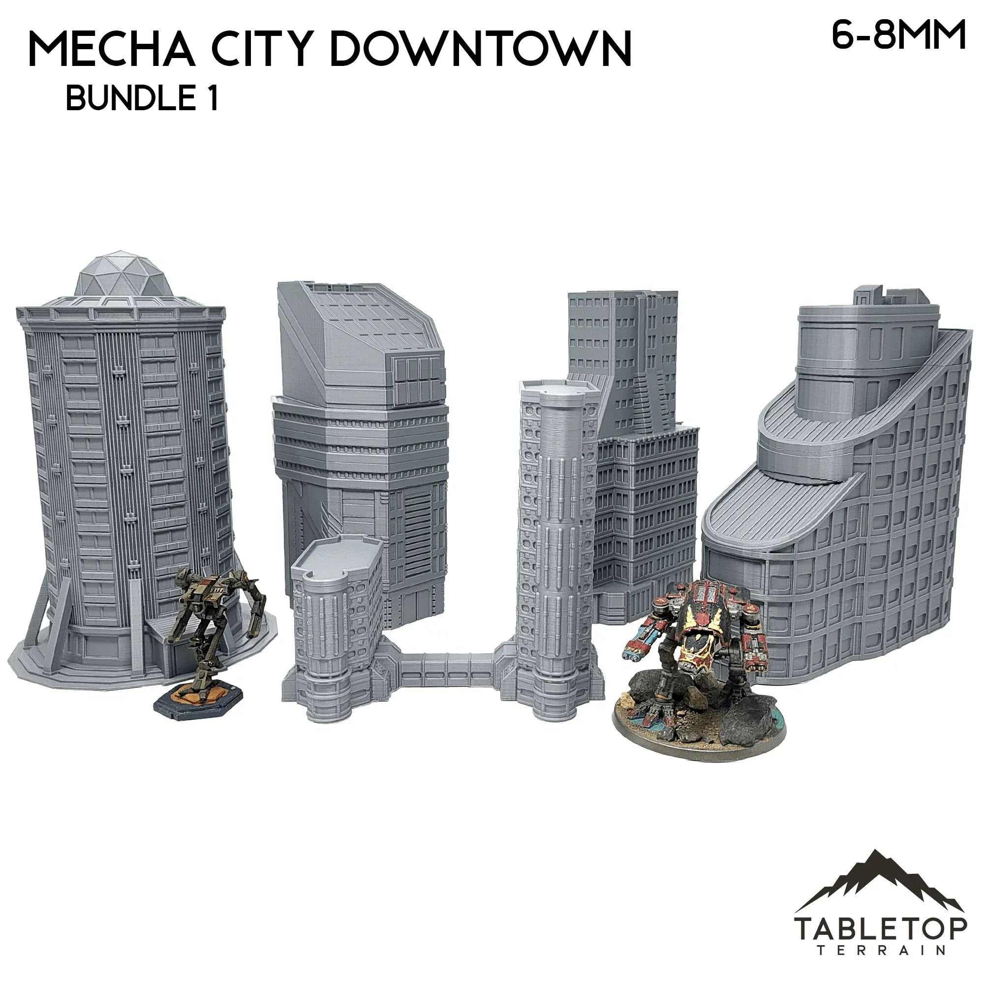Mecha City Downtown Buildings - Bundle 1