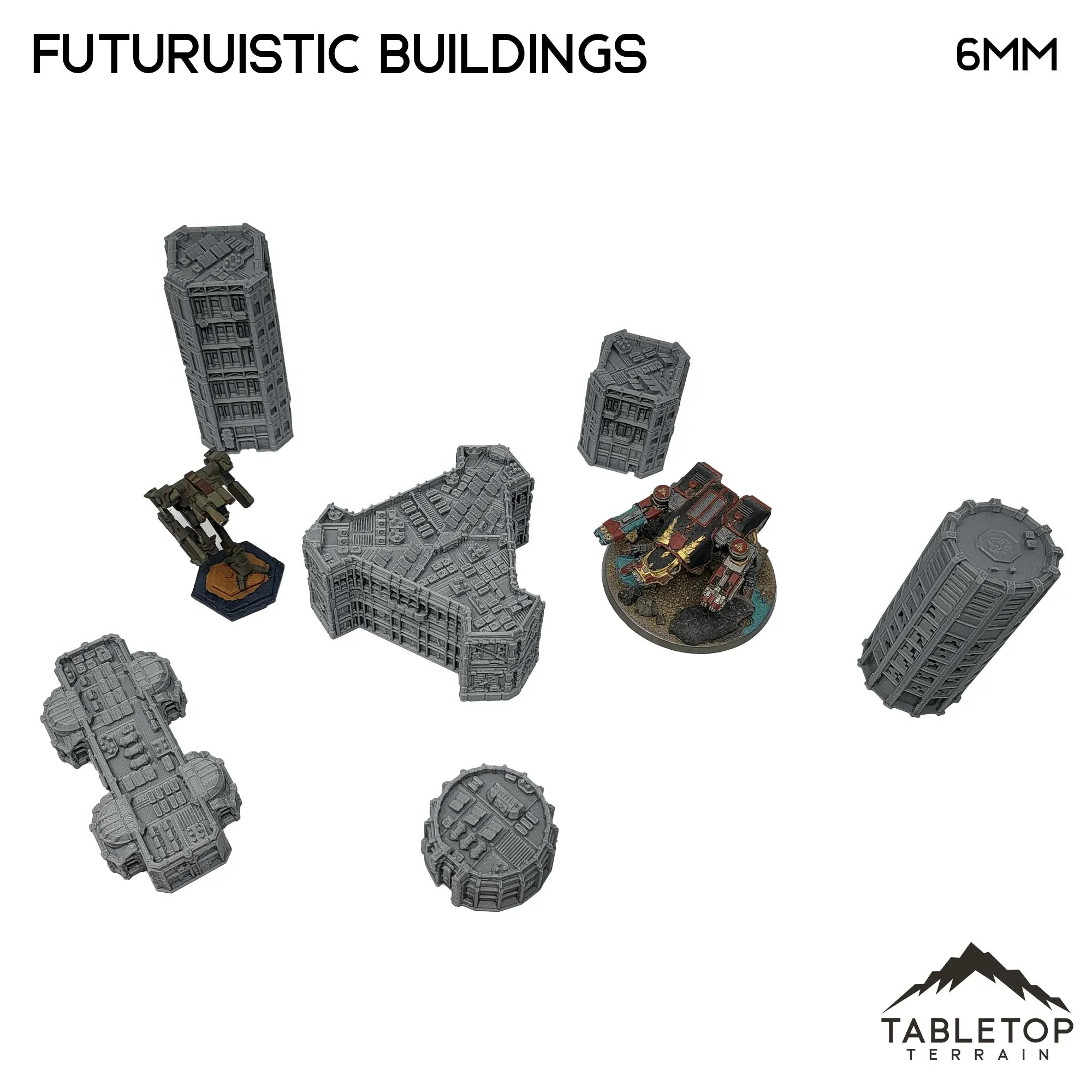Futuristic Buildings - 6mm terrain