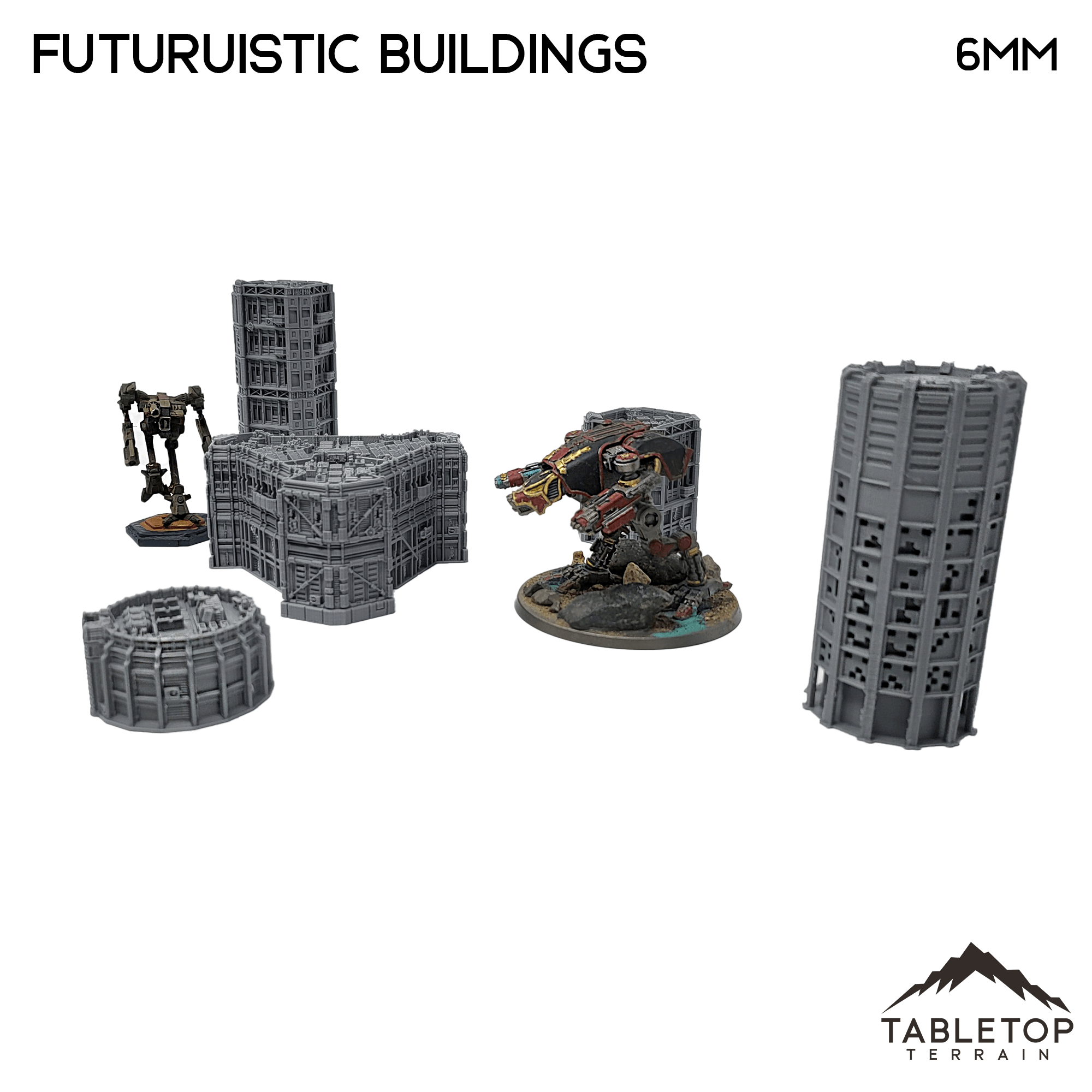 Futuristic Buildings - 6mm terrain