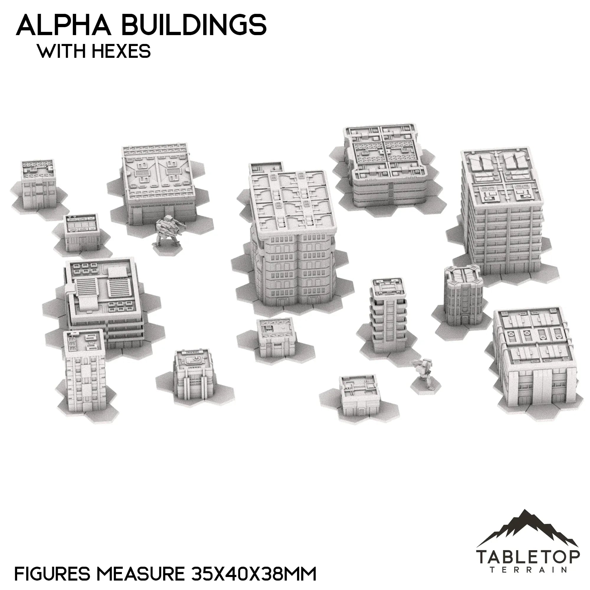 Mecha City Alpha Buildings