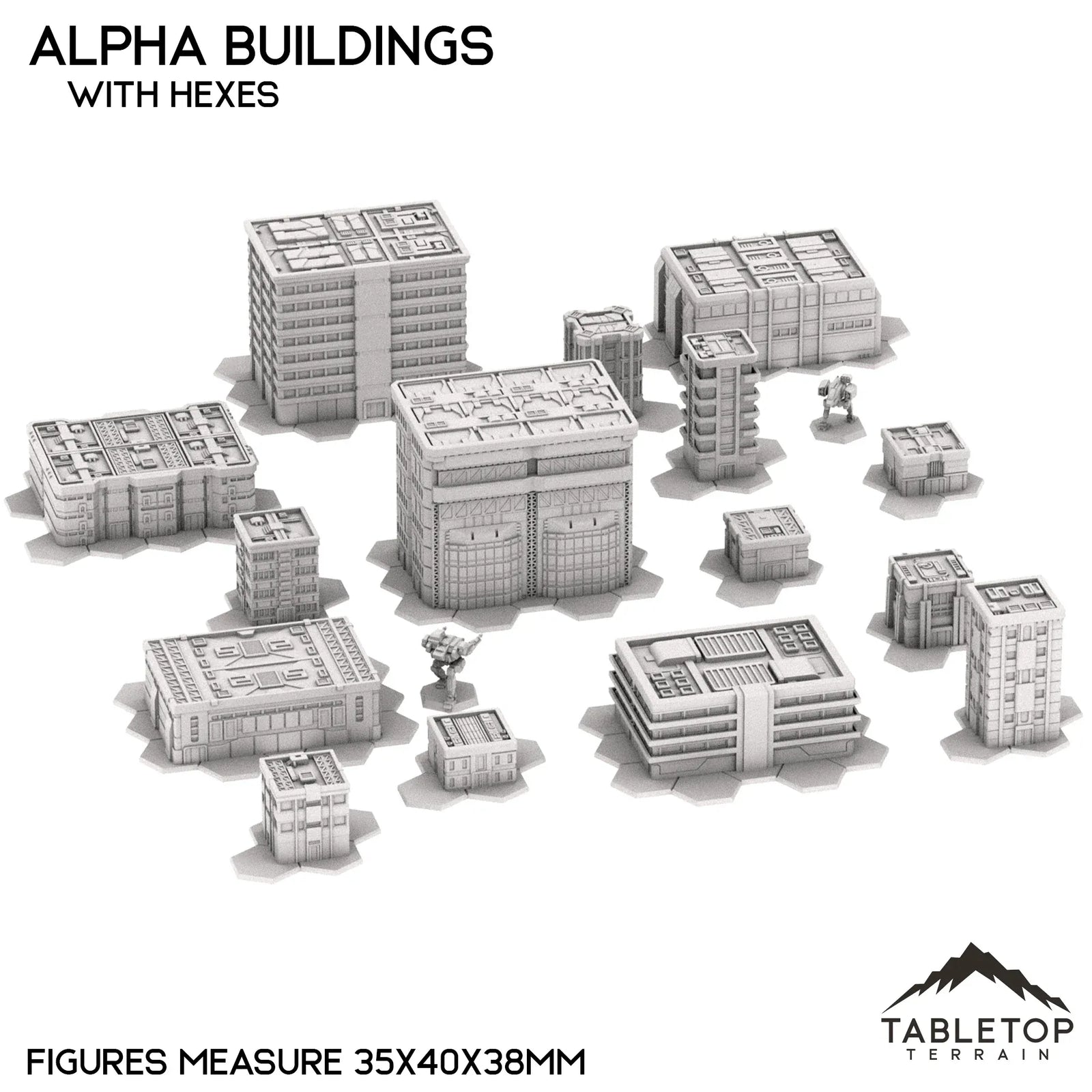 Mecha City Alpha Buildings