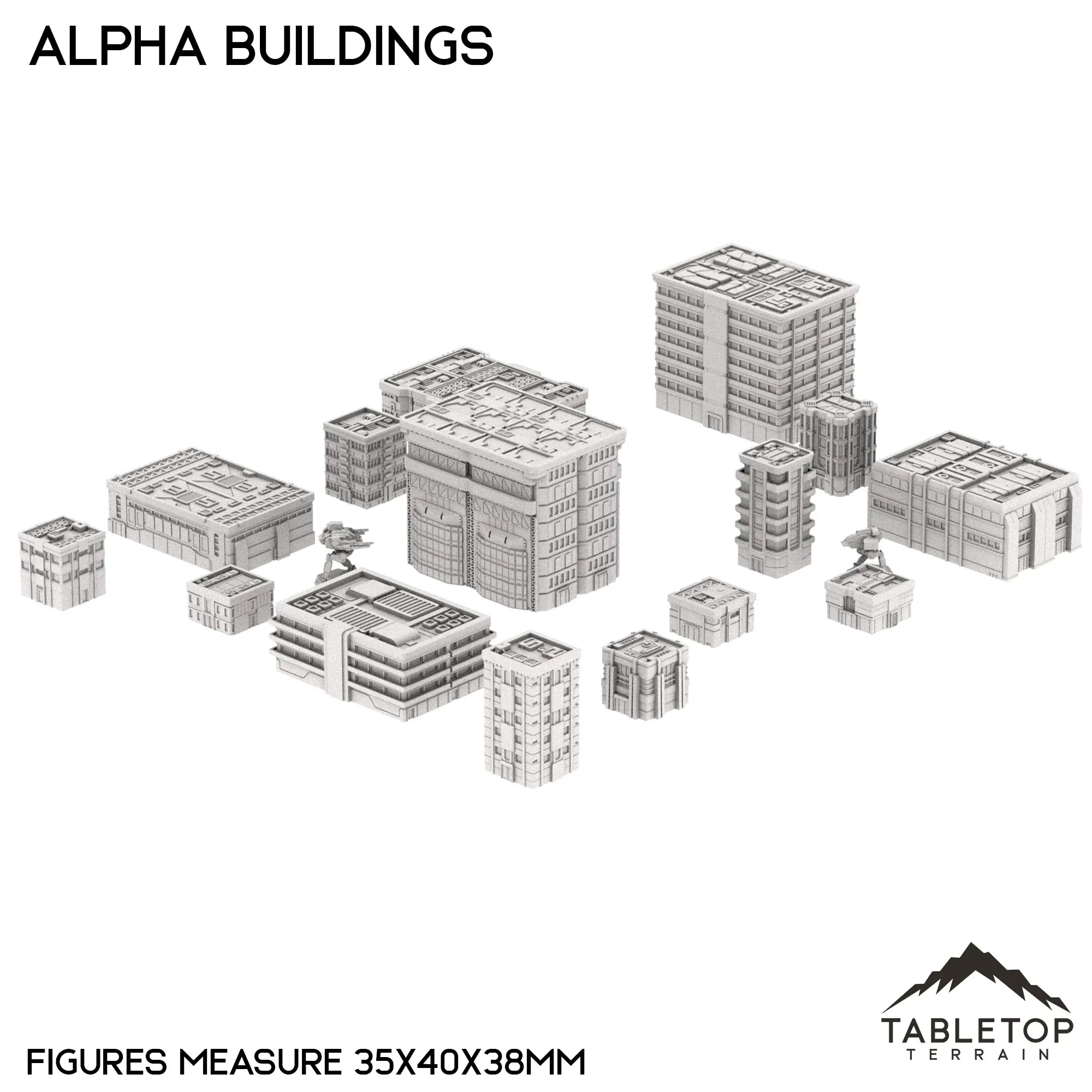 Mecha City Alpha Buildings