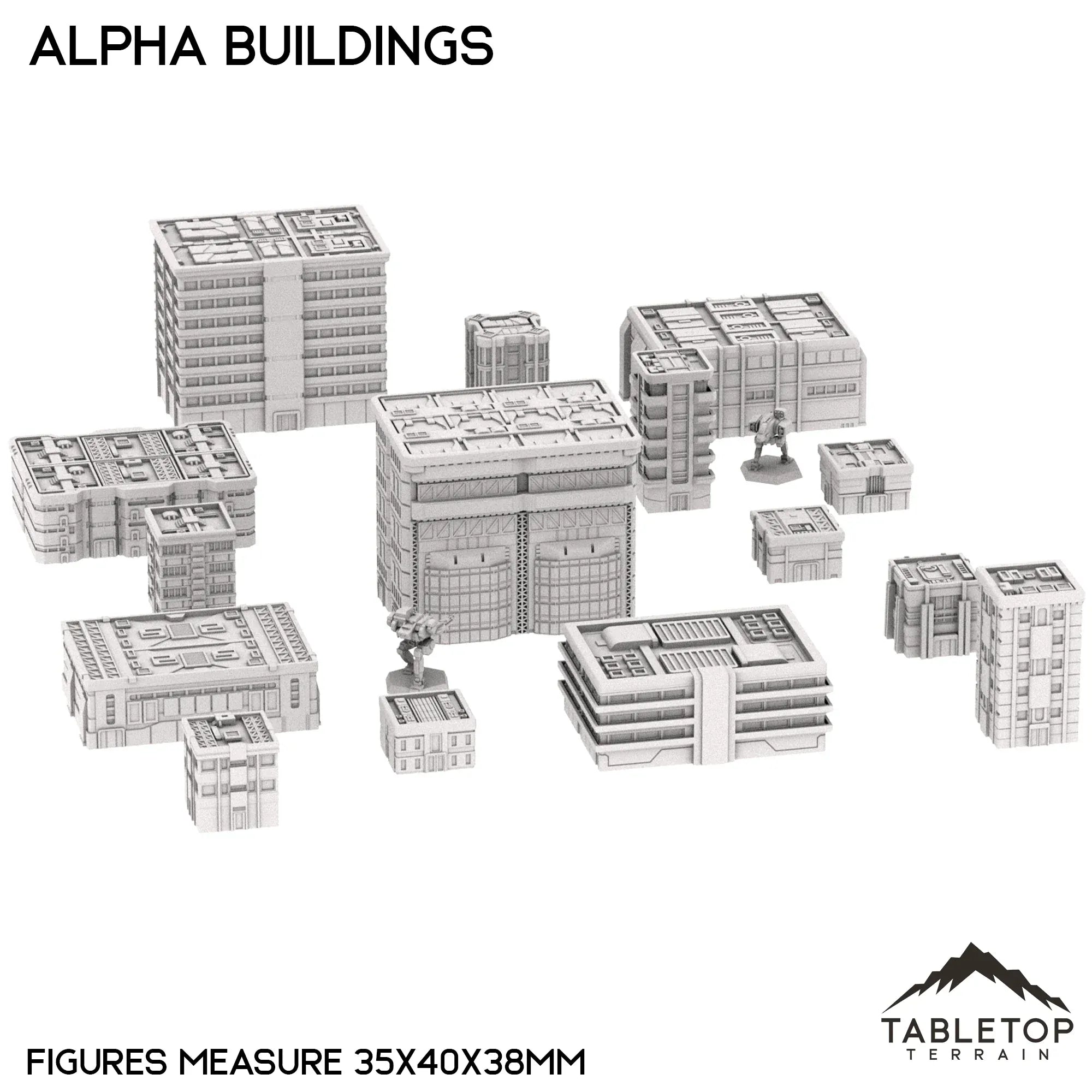 Mecha City Alpha Buildings