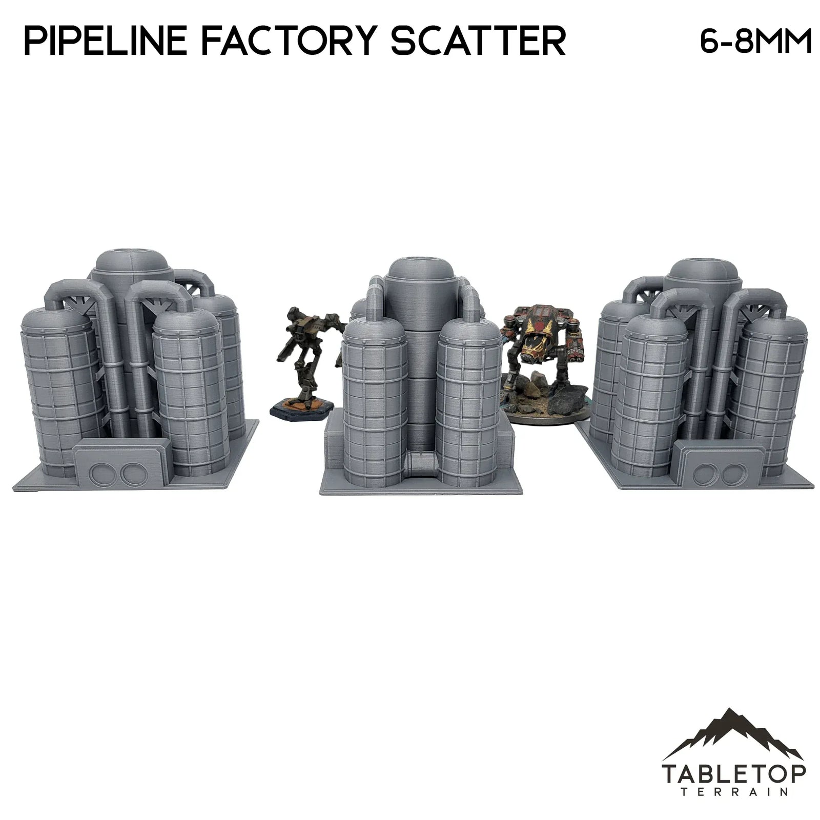 Mecha City Pipeline Factory Scatter