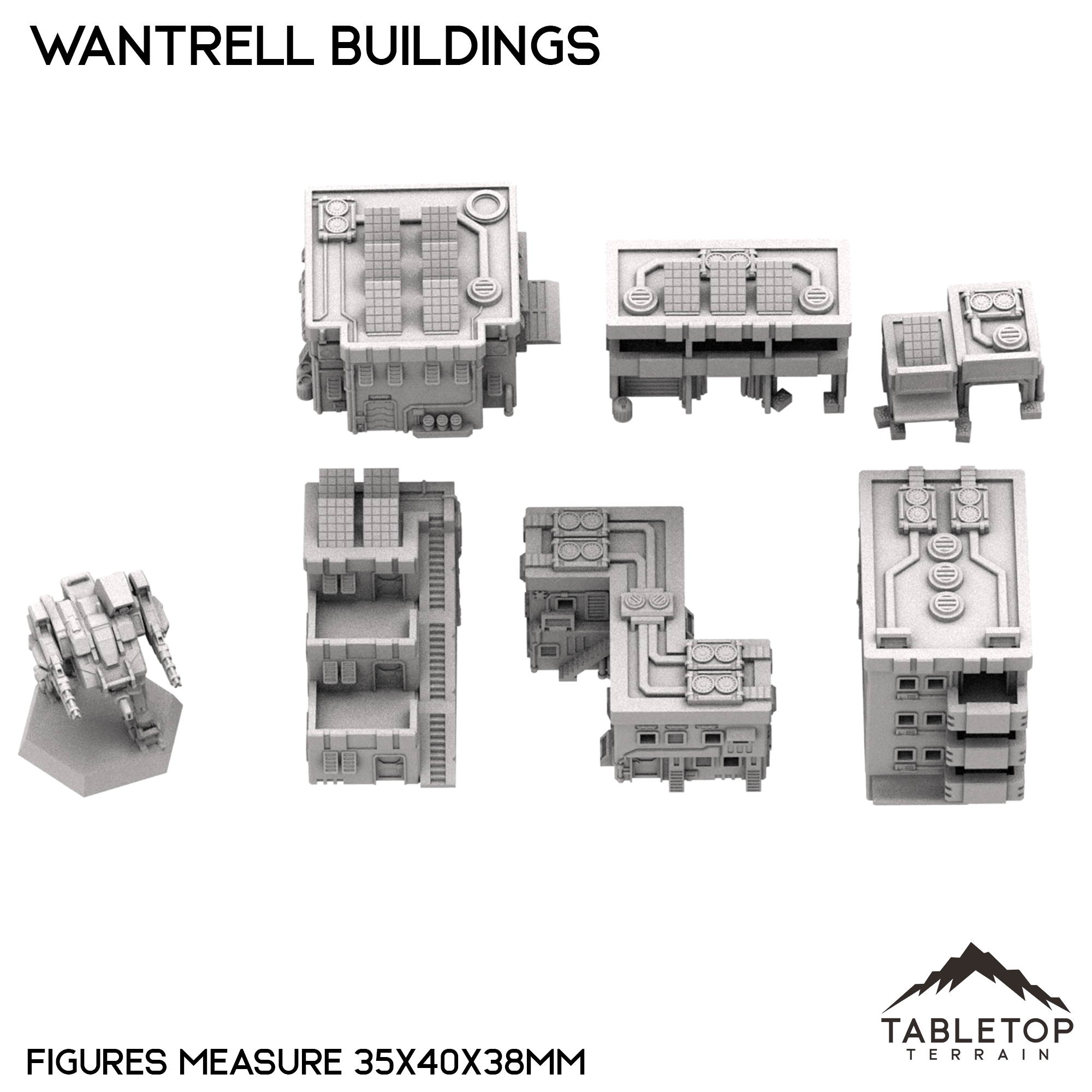 Mecha City Wantrell Buildings