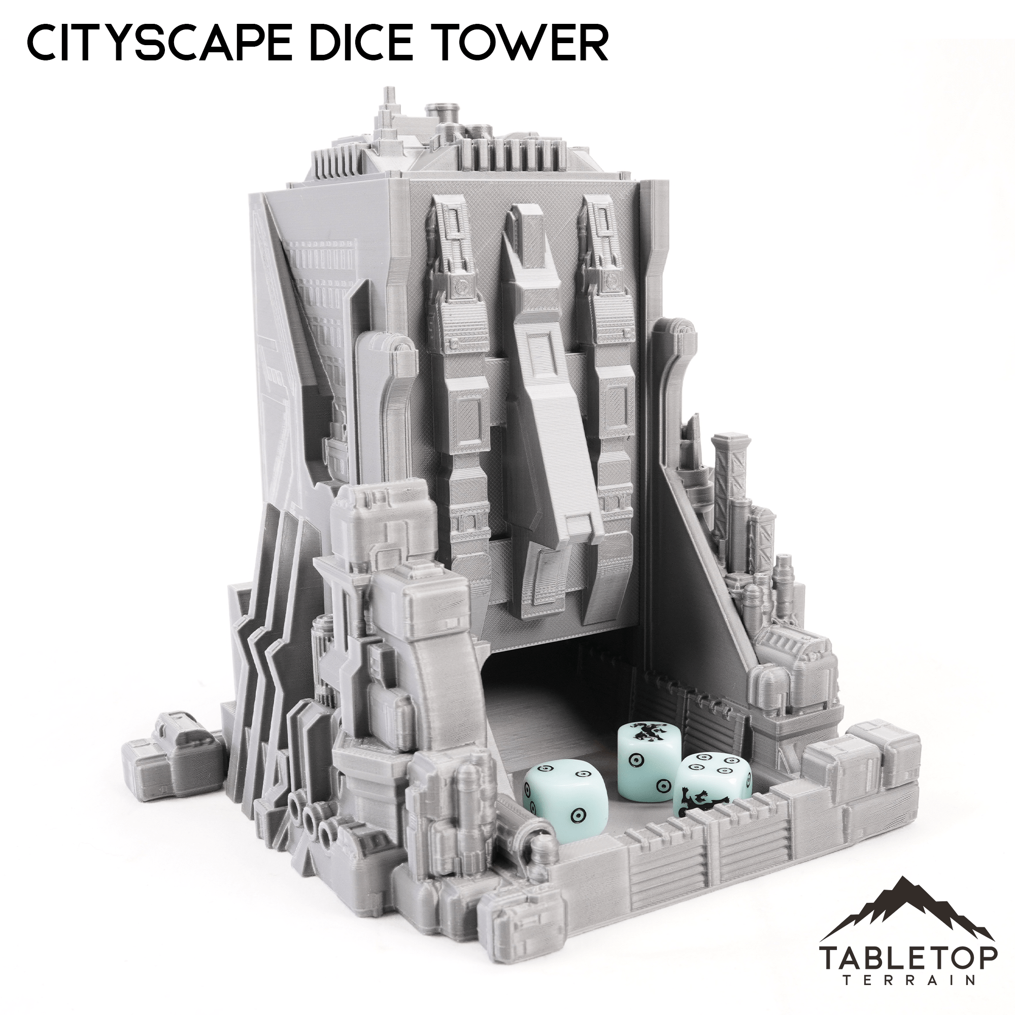 6mm Sci-Fi Cityscape Dice Tower Terrain