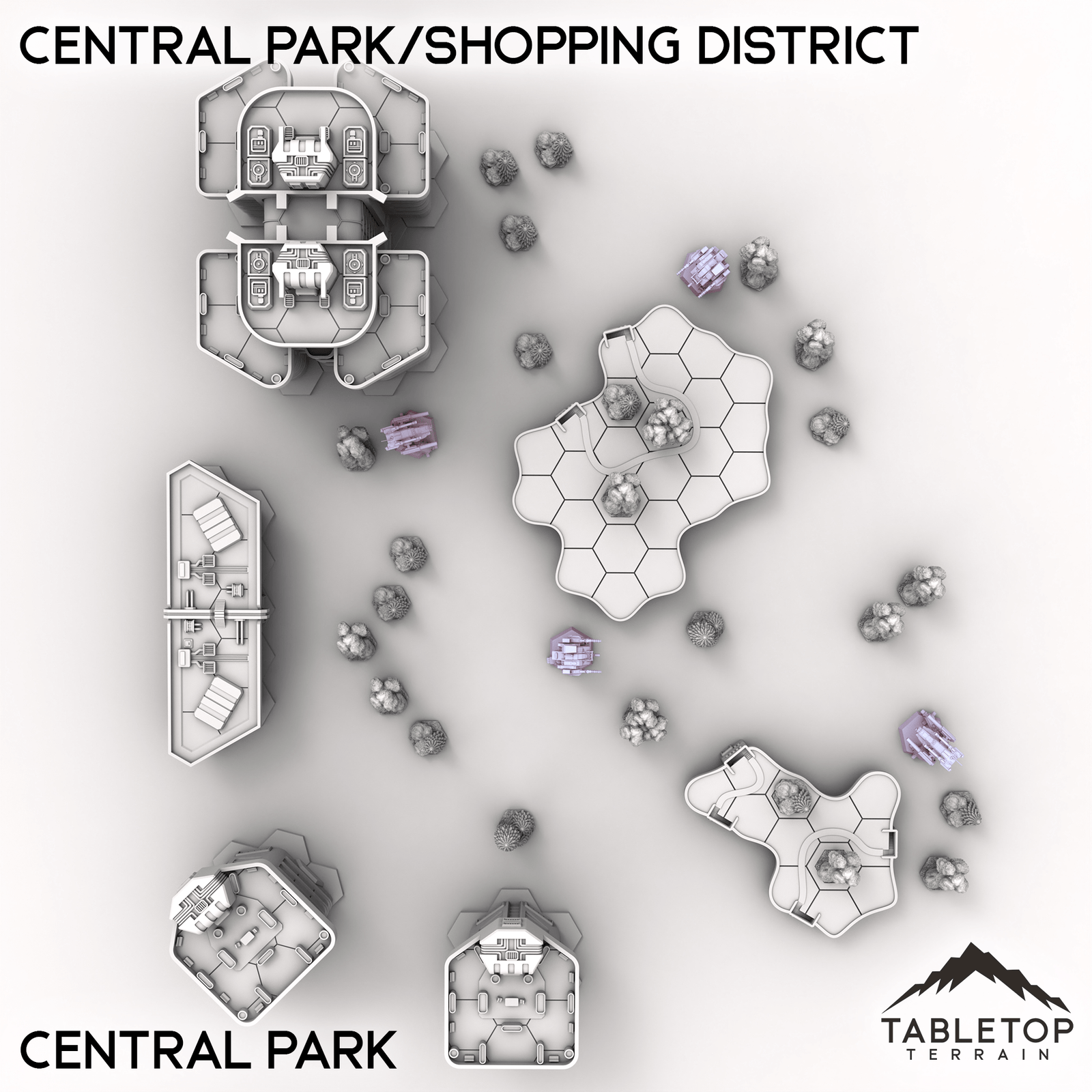 HEXTECH Central Park/Shopping District - City Map Pack