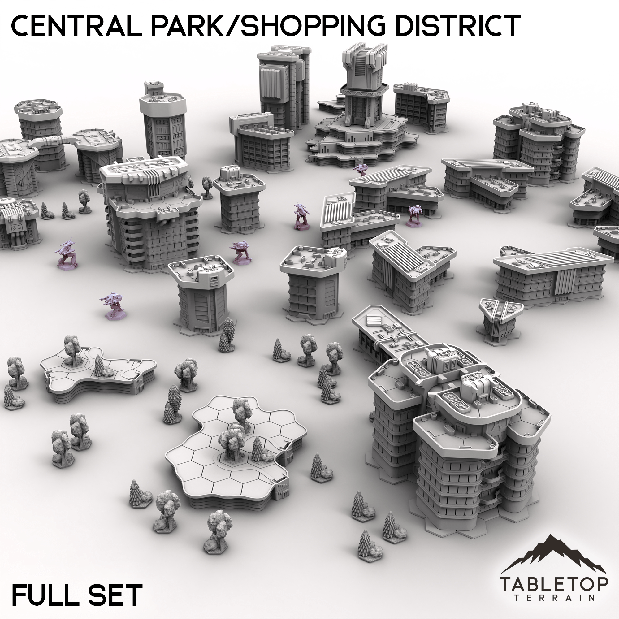 HEXTECH Central Park/Shopping District - City Map Pack