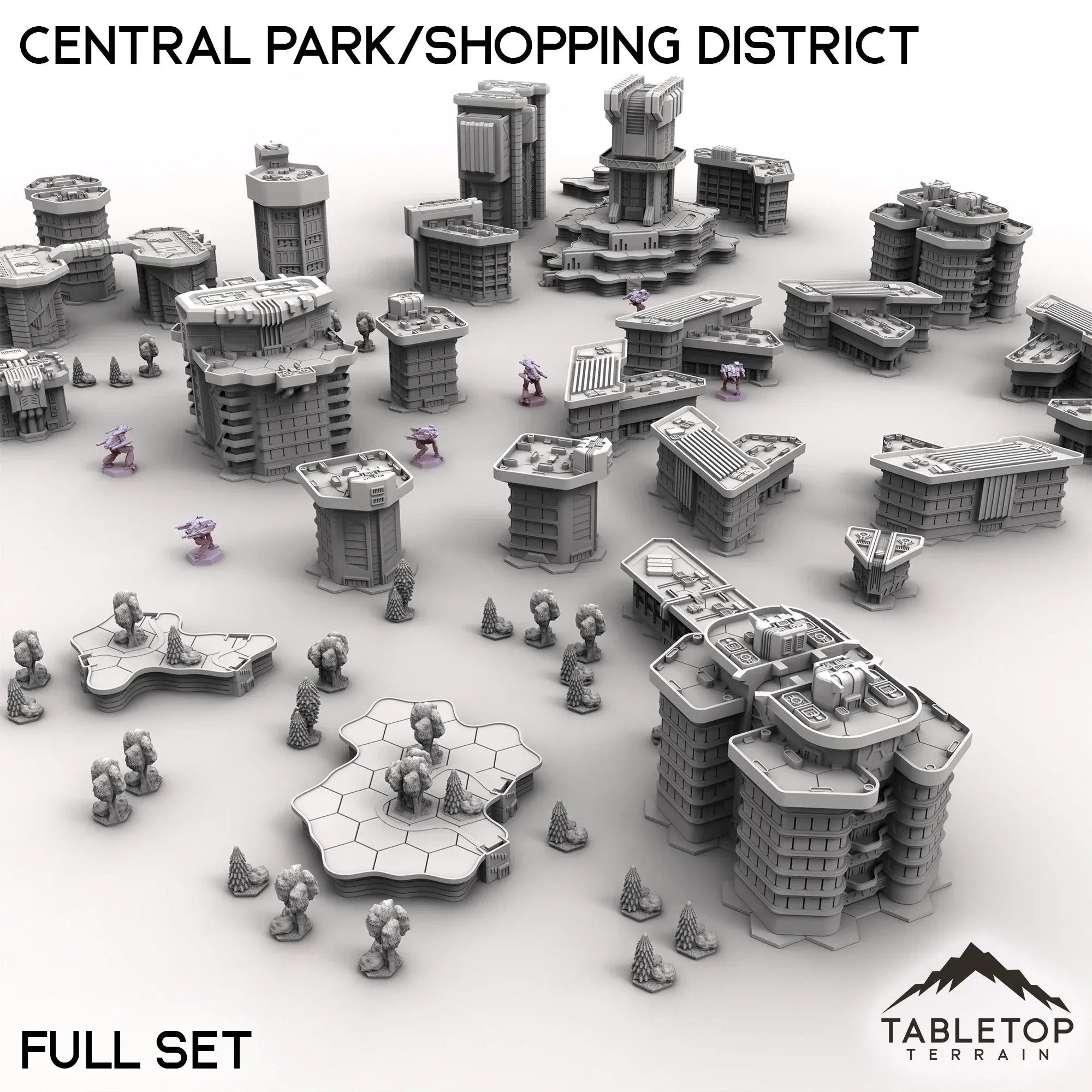HEXTECH Central Park/Shopping District - City Map Pack