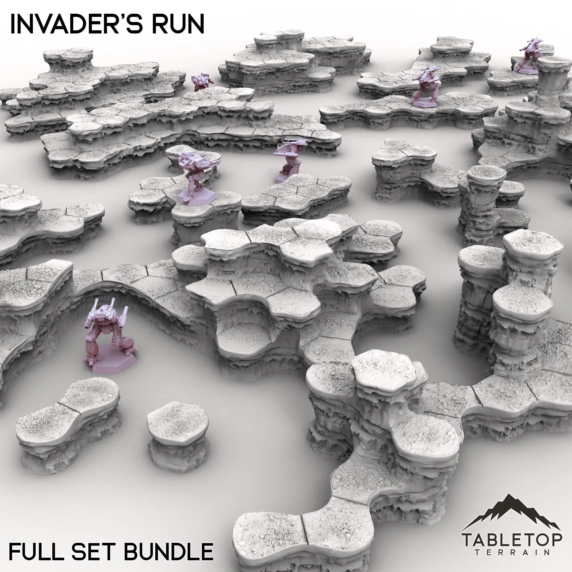 HEXTECH Invader's Run Map Hill Sets - 6mm