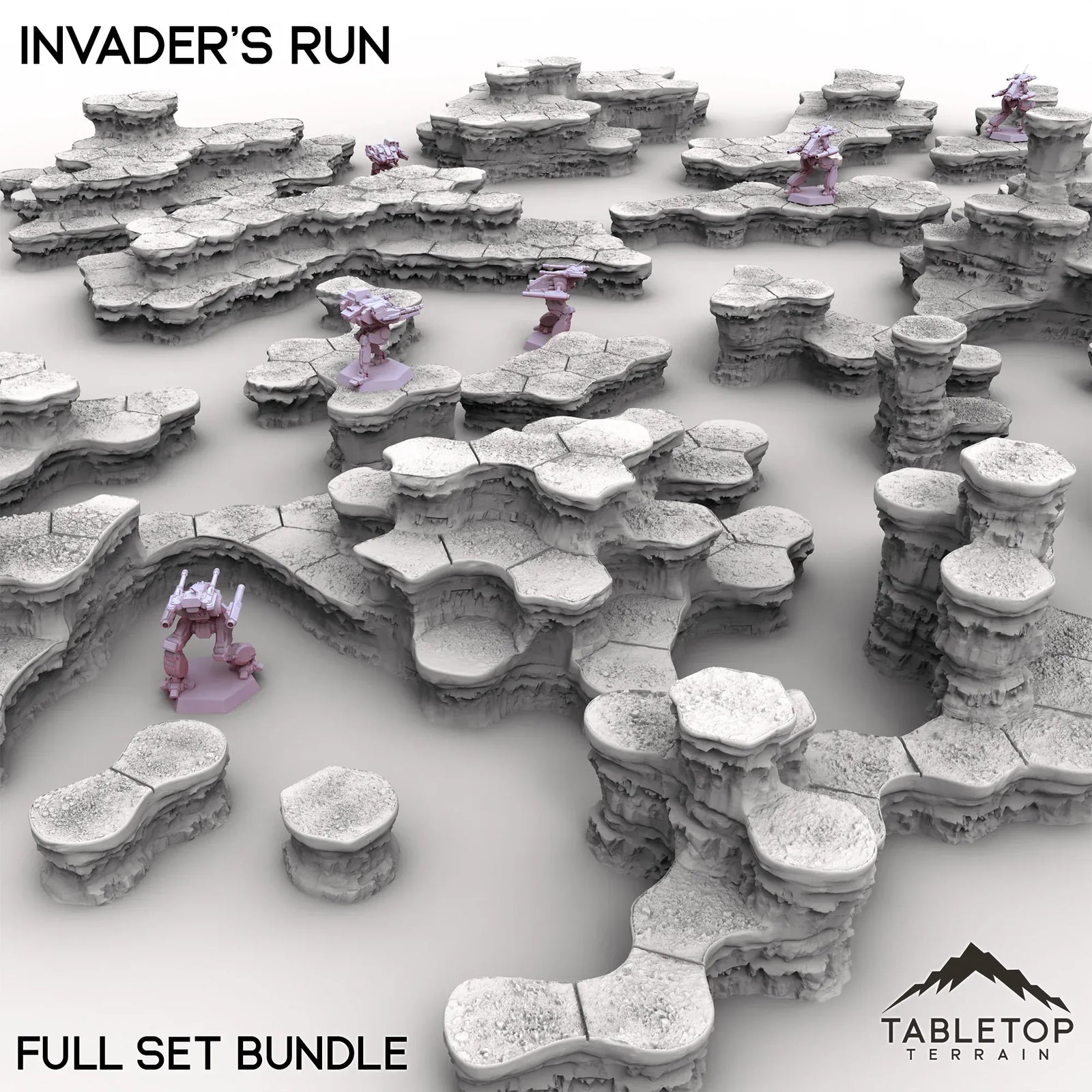 HEXTECH Invader's Run Map Hill Sets - 6mm