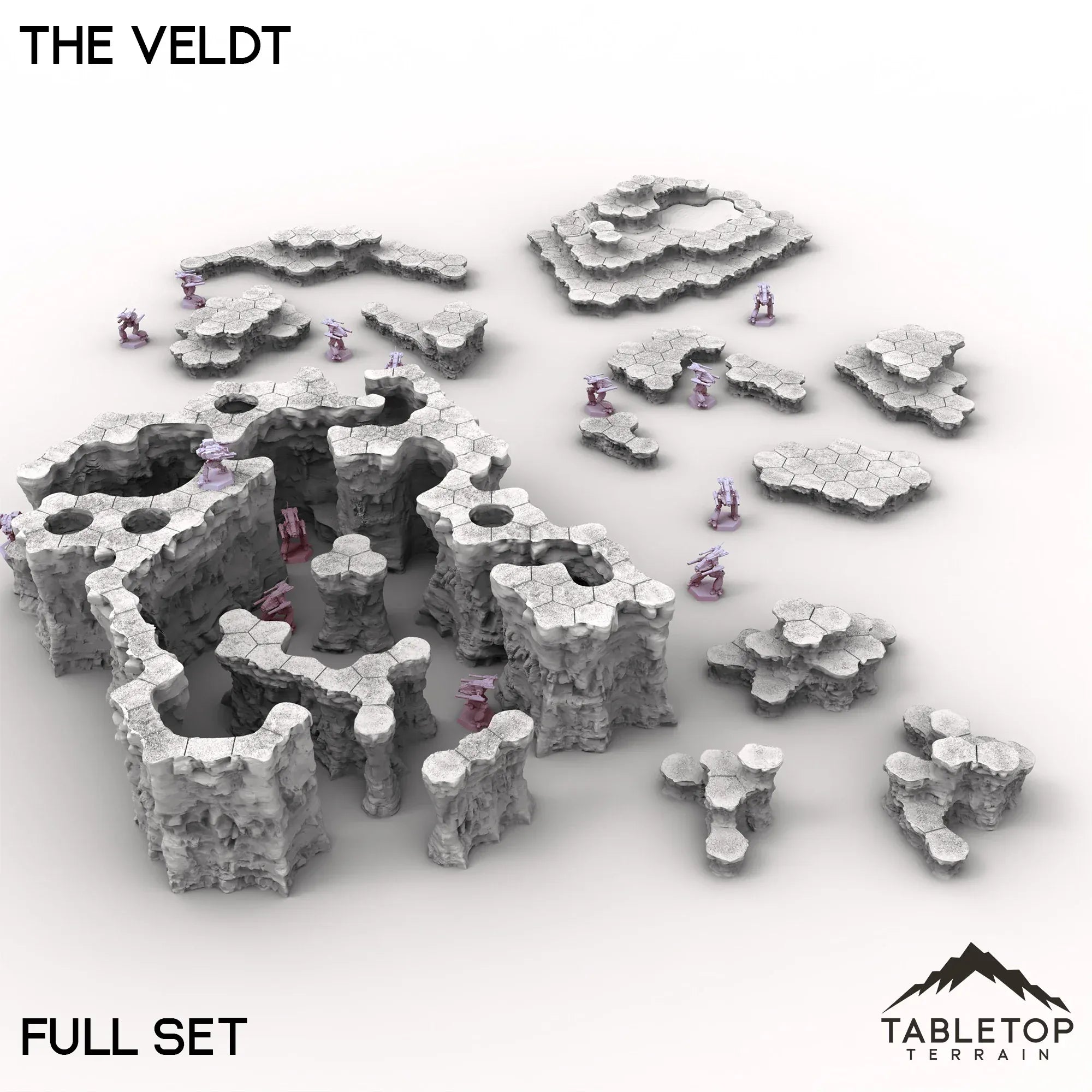 HEXTECH The Veldt Map Hill Sets-6mm