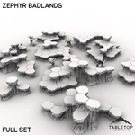HEXTECH Zephyr Badlands Map Hill Sets - 6mm