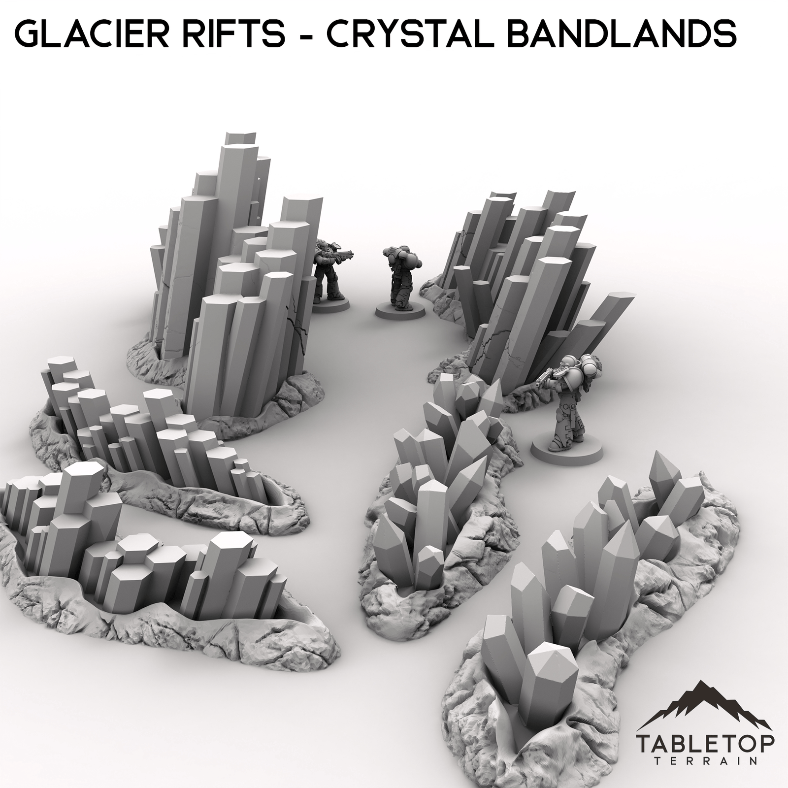 Glacier Rifts - Crystal Bandlands