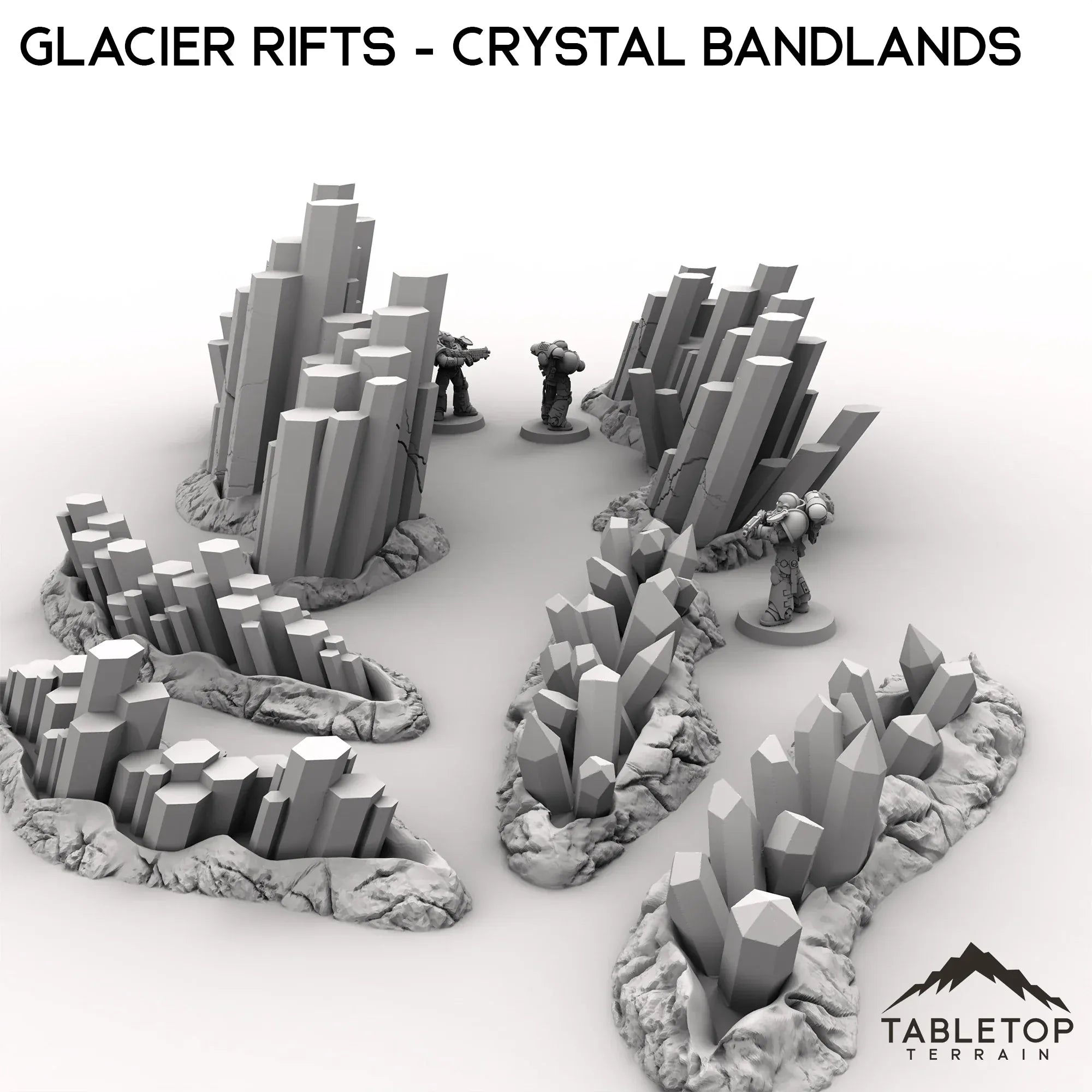 Glacier Rifts - Crystal Bandlands