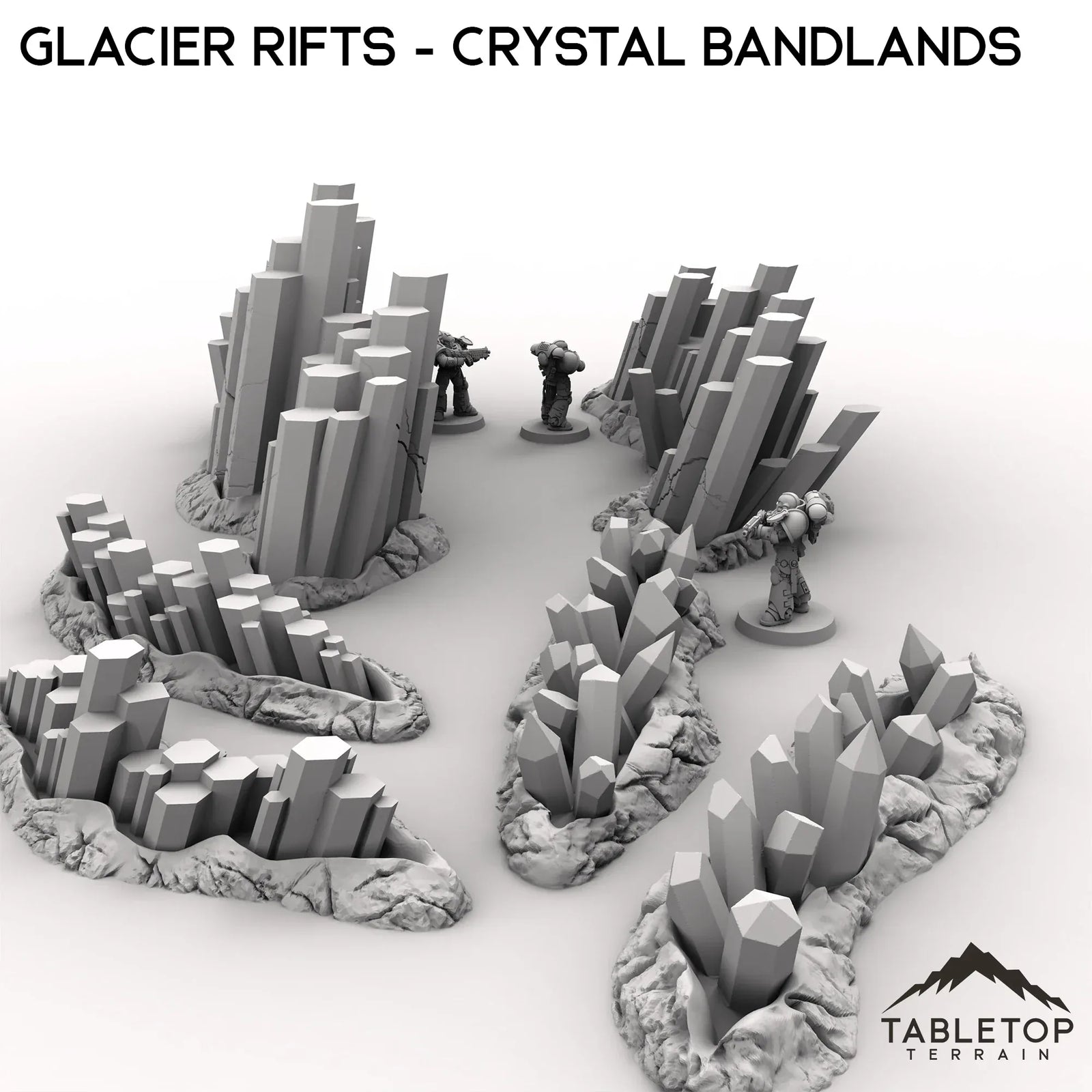 Glacier Rifts - Crystal Bandlands
