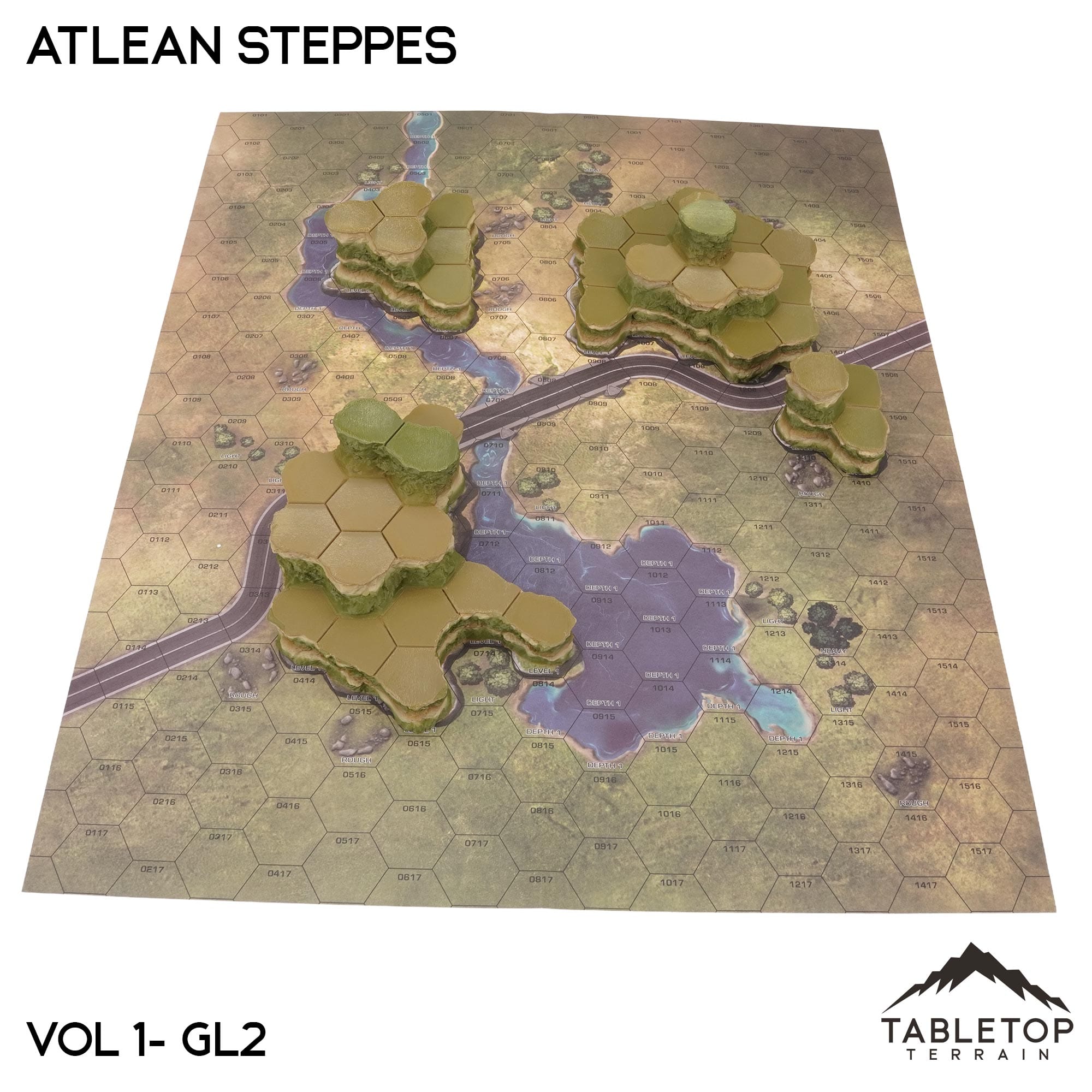 Grasslands #2 Compatible Map Hill Sets - Atlean Steppes