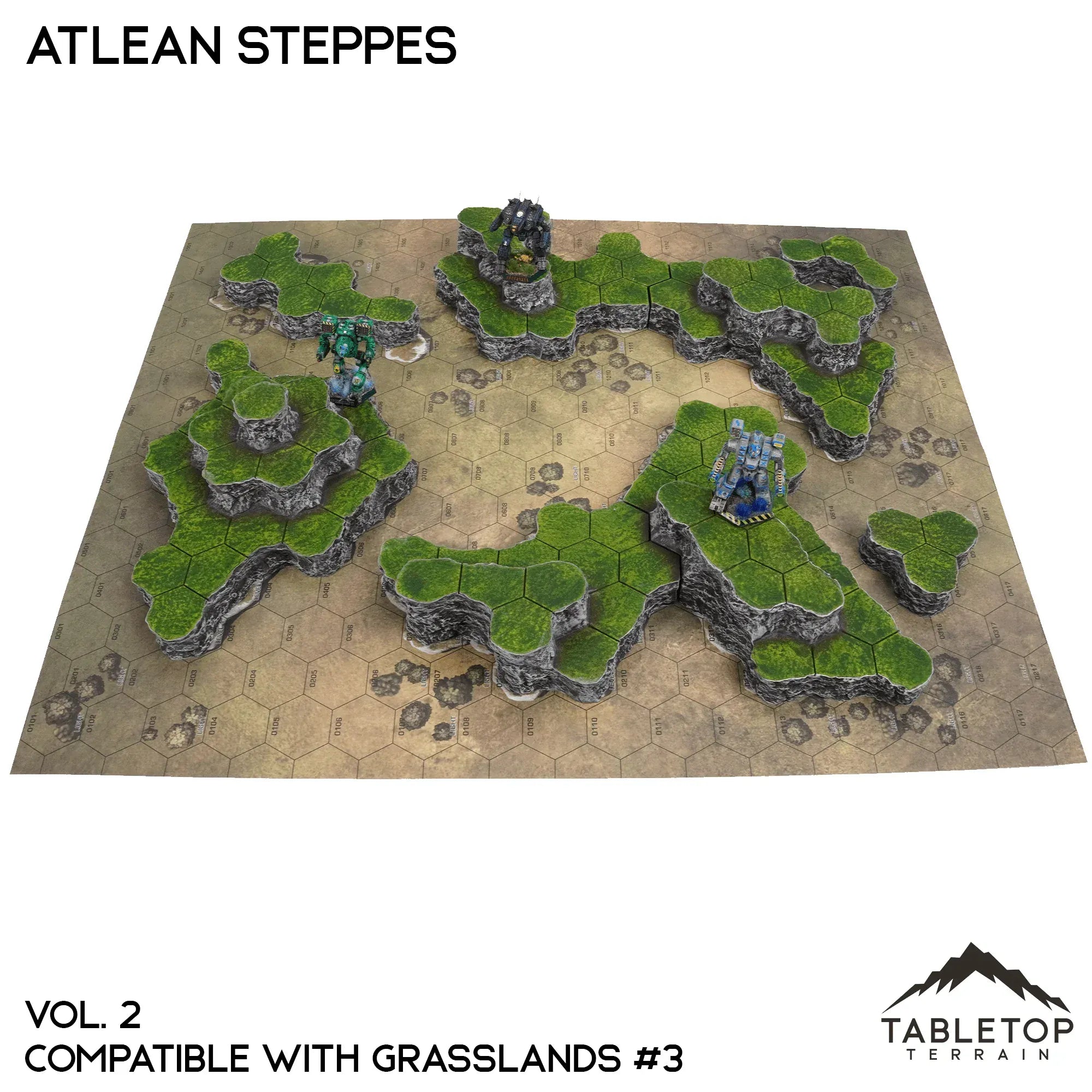 Grasslands #3 Compatible Map Hill Sets - Atlean Steppes