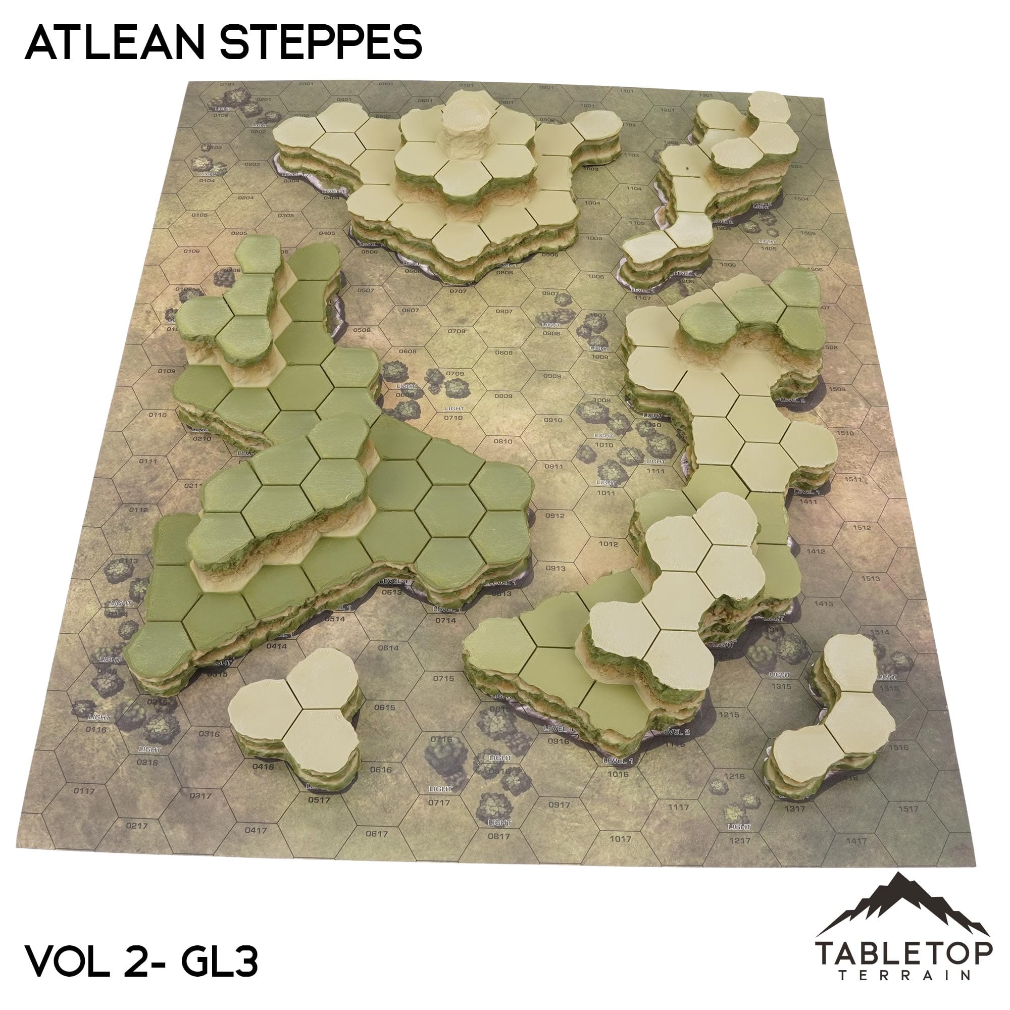 Grasslands #3 Compatible Map Hill Sets - Atlean Steppes