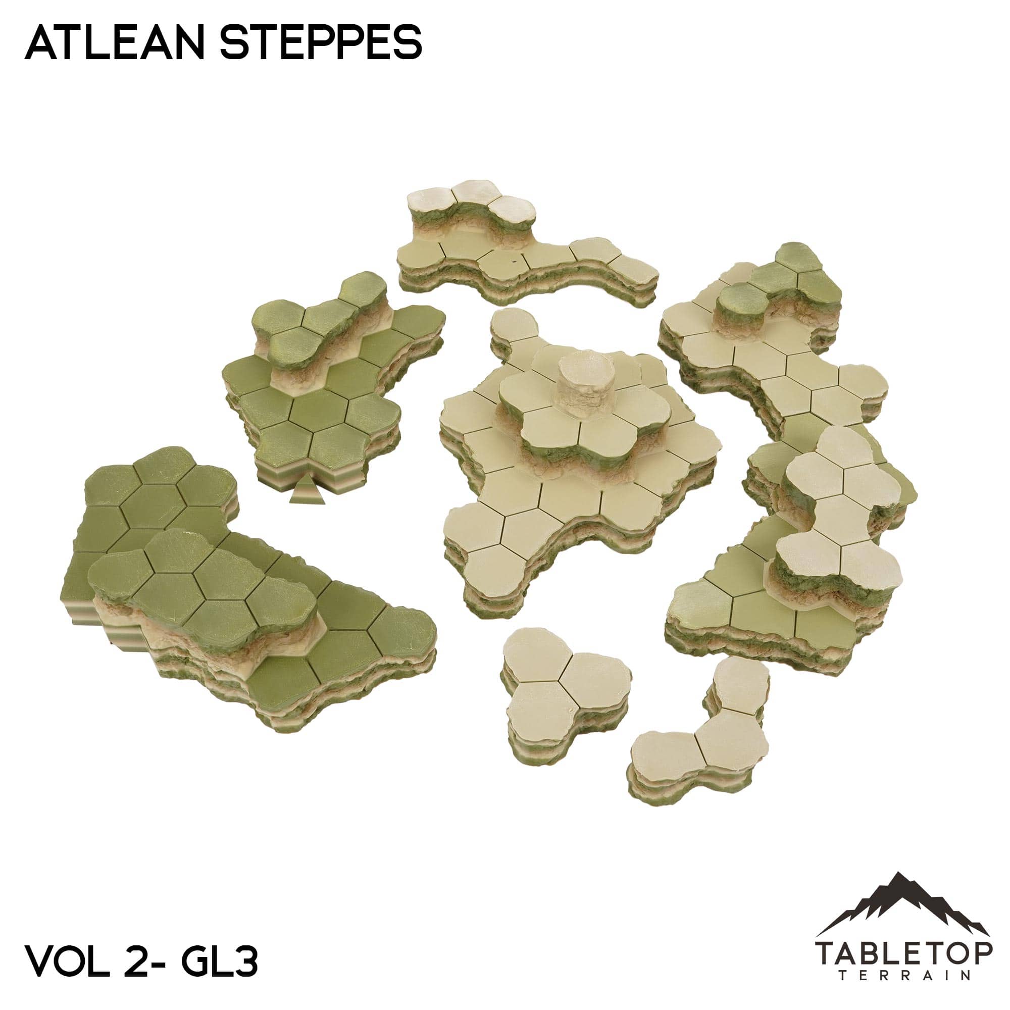 Grasslands #3 Compatible Map Hill Sets - Atlean Steppes