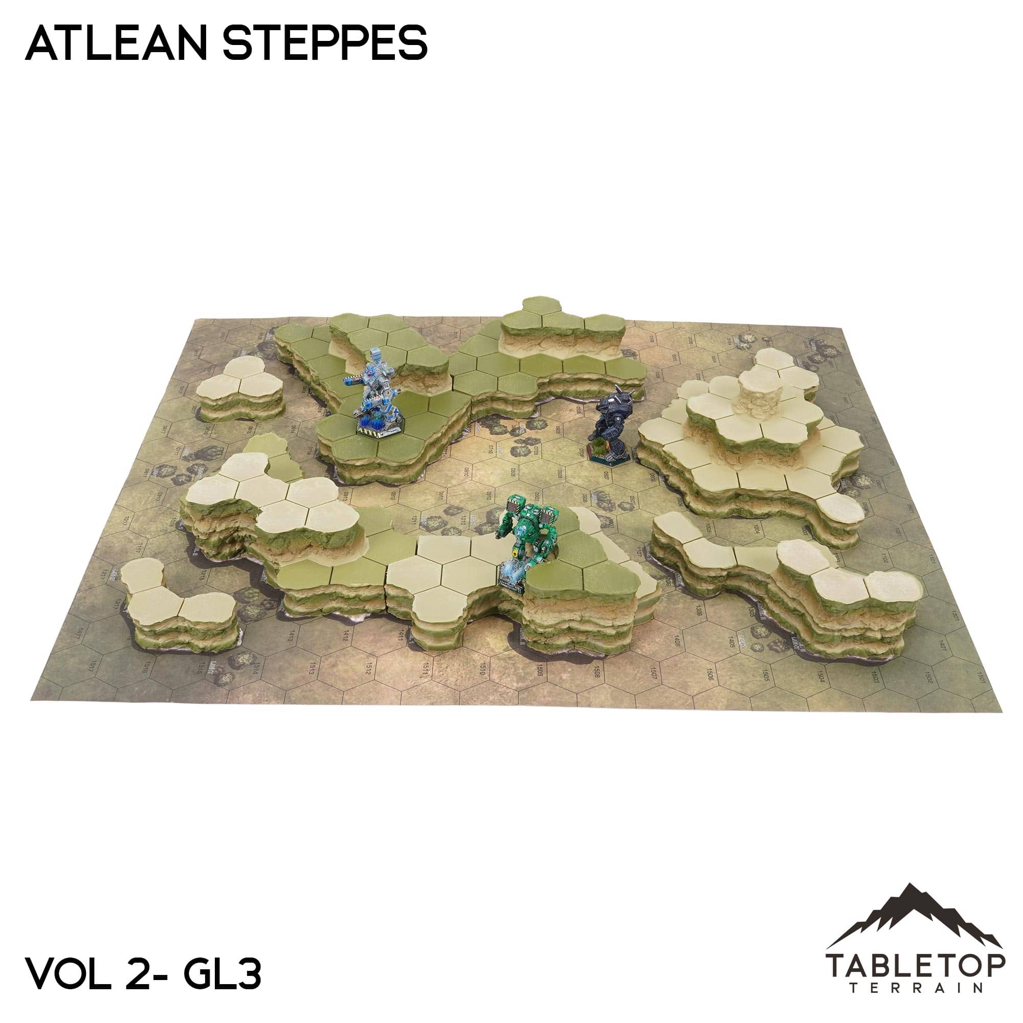 Grasslands #3 Compatible Map Hill Sets - Atlean Steppes