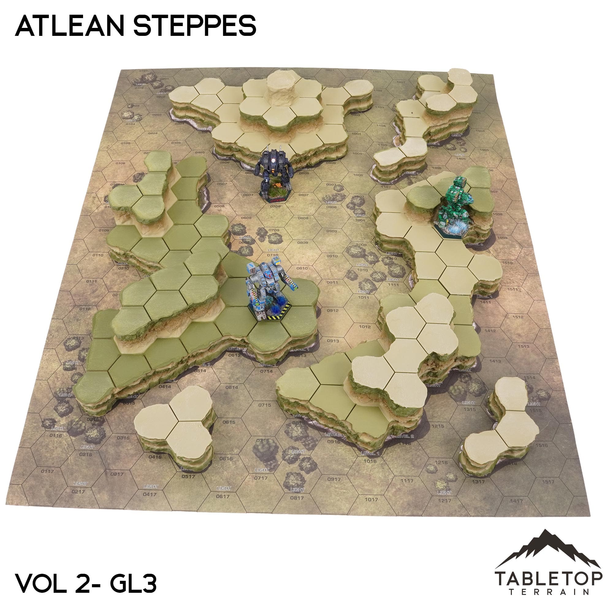 Grasslands #3 Compatible Map Hill Sets - Atlean Steppes