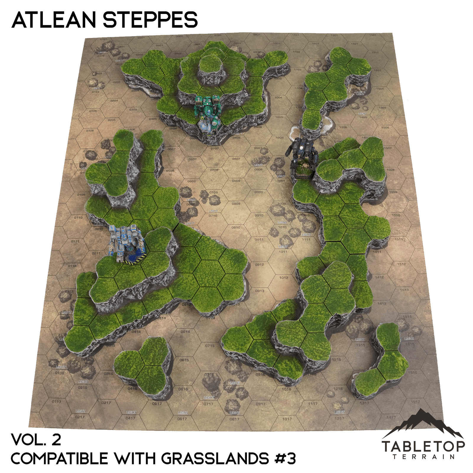 Grasslands #3 Compatible Map Hill Sets - Atlean Steppes