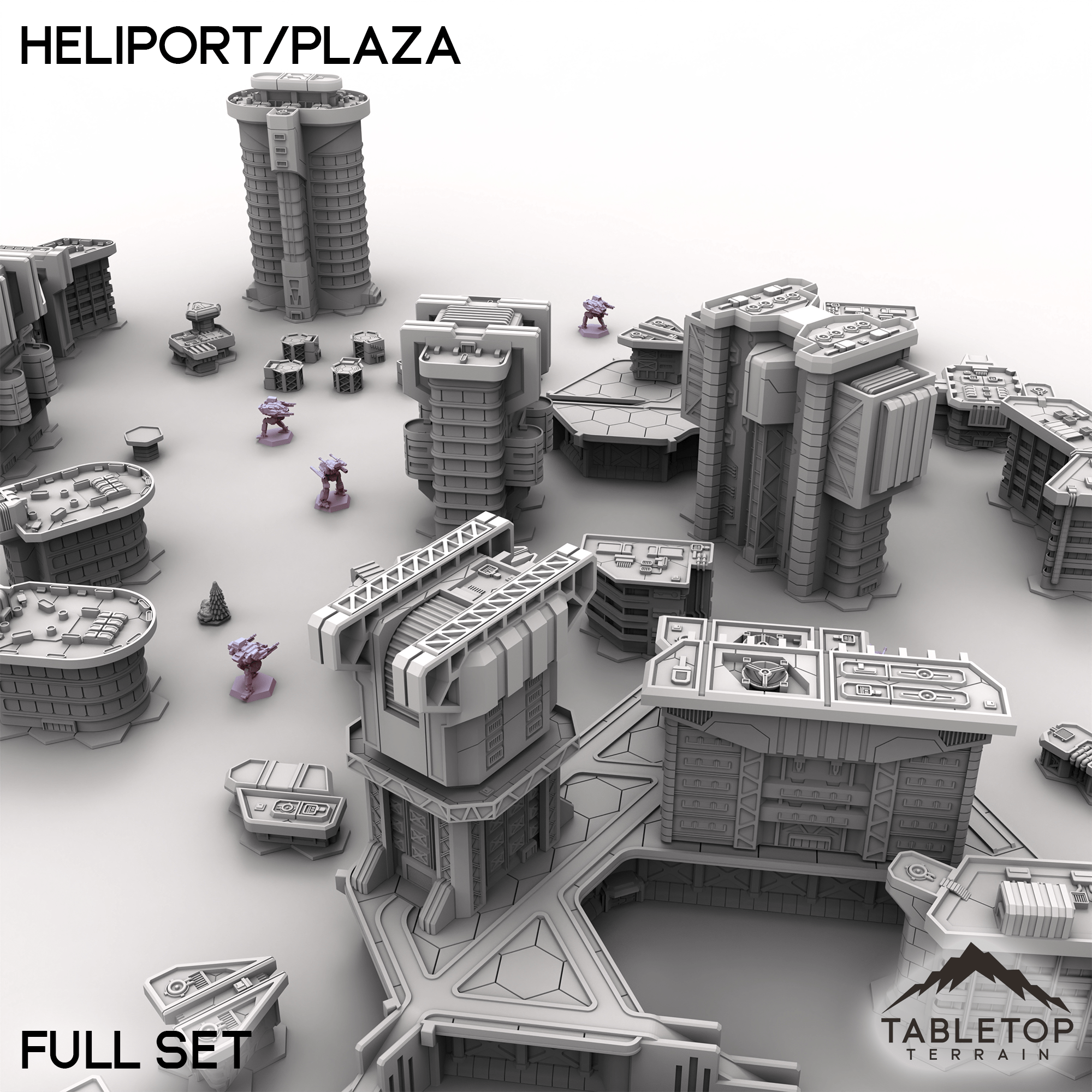 HEXTECH Heliport/Plaza - City Map Pack
