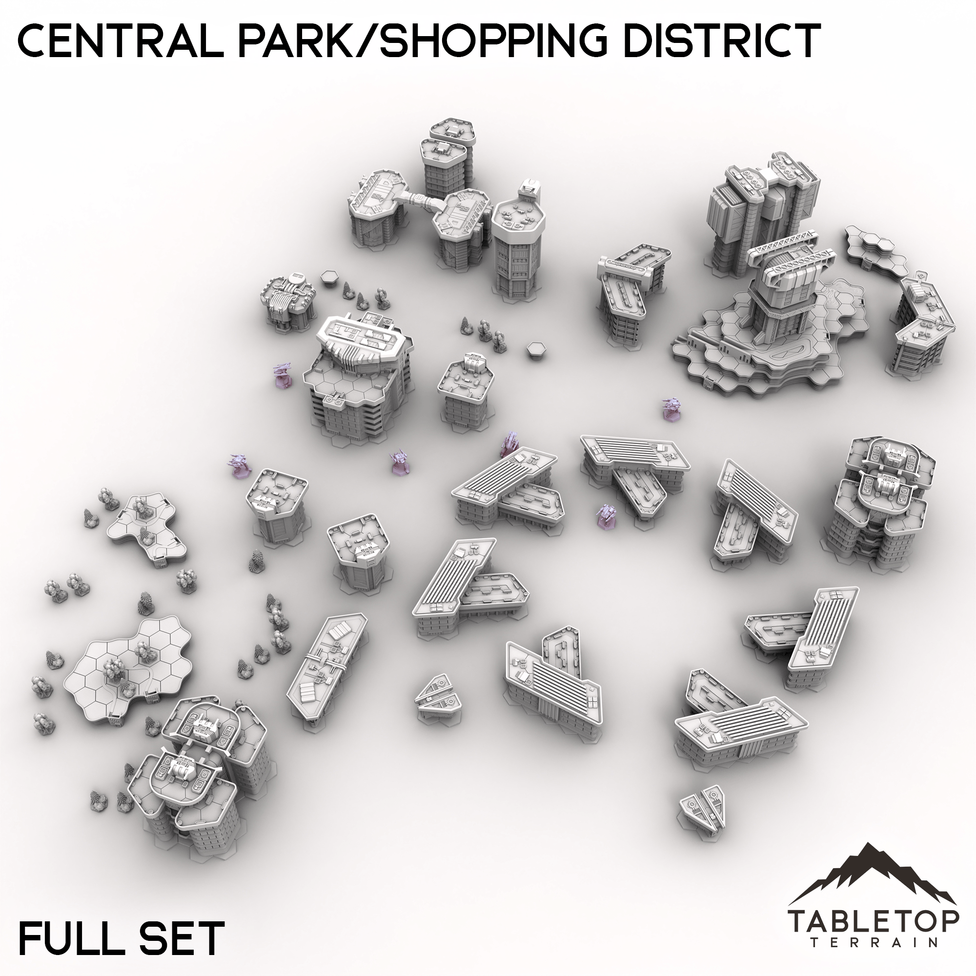 HEXTECH Central Park/Shopping District - City Map Pack