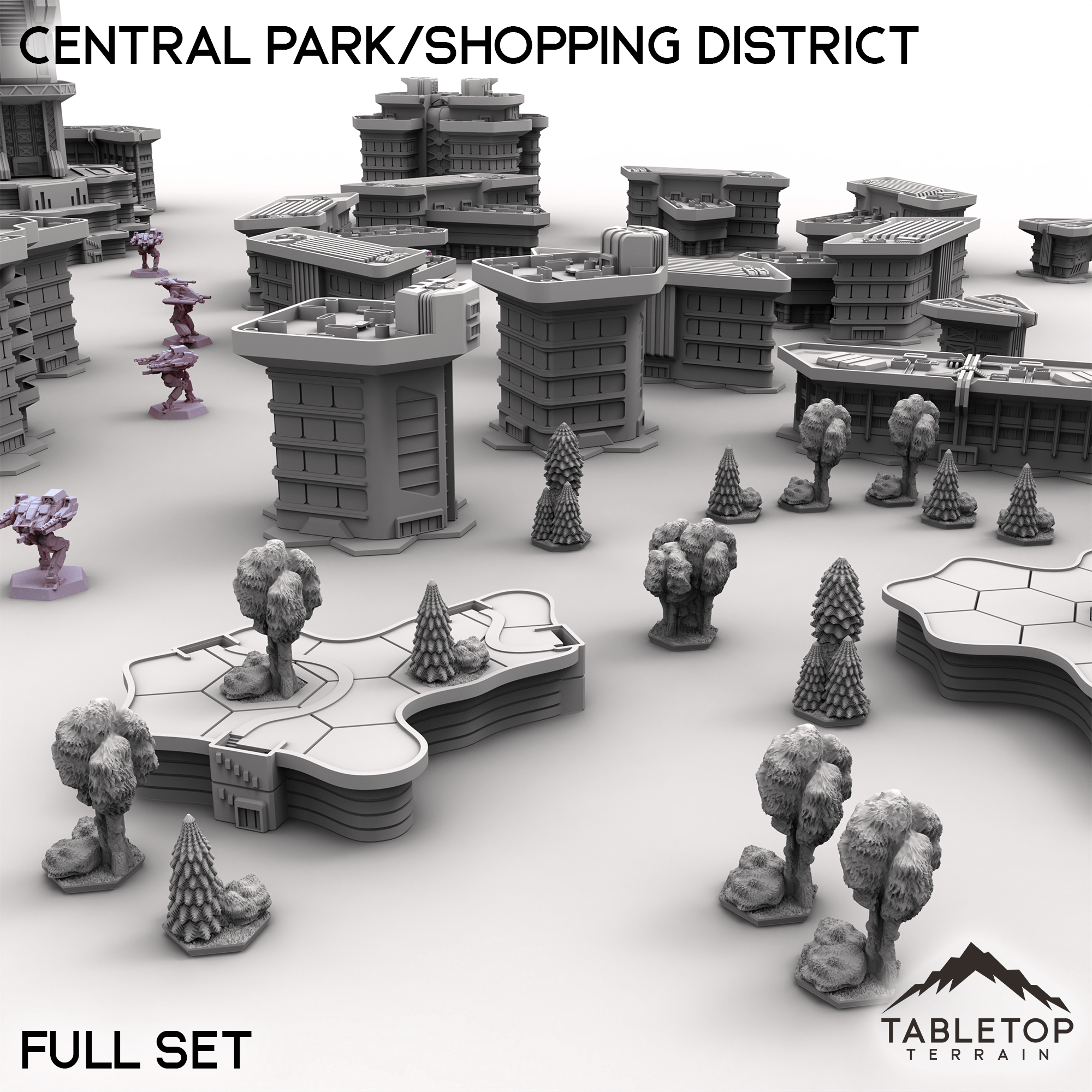 HEXTECH Central Park/Shopping District - City Map Pack